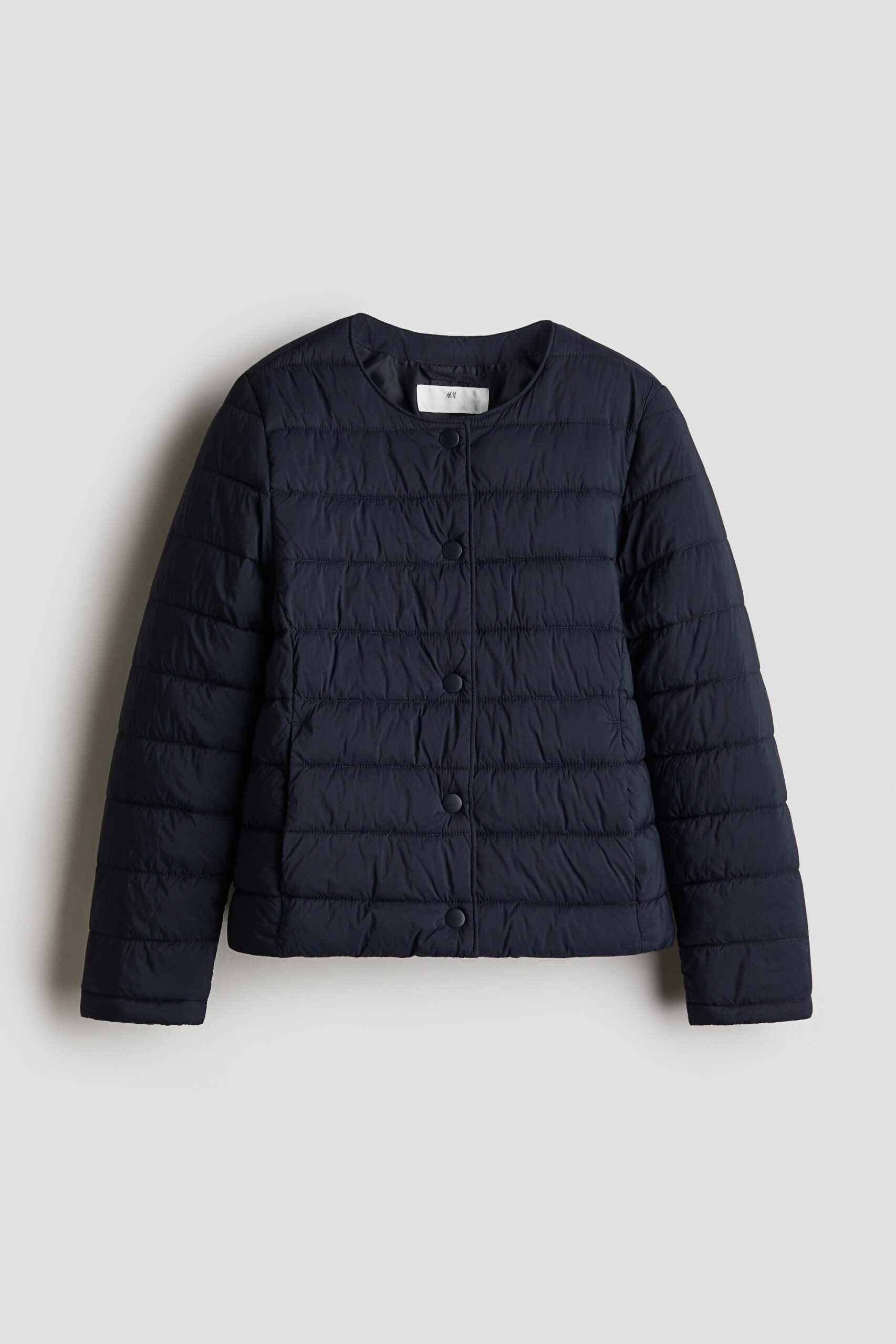H & M - Licht gewatteerd jack - Marineblauw