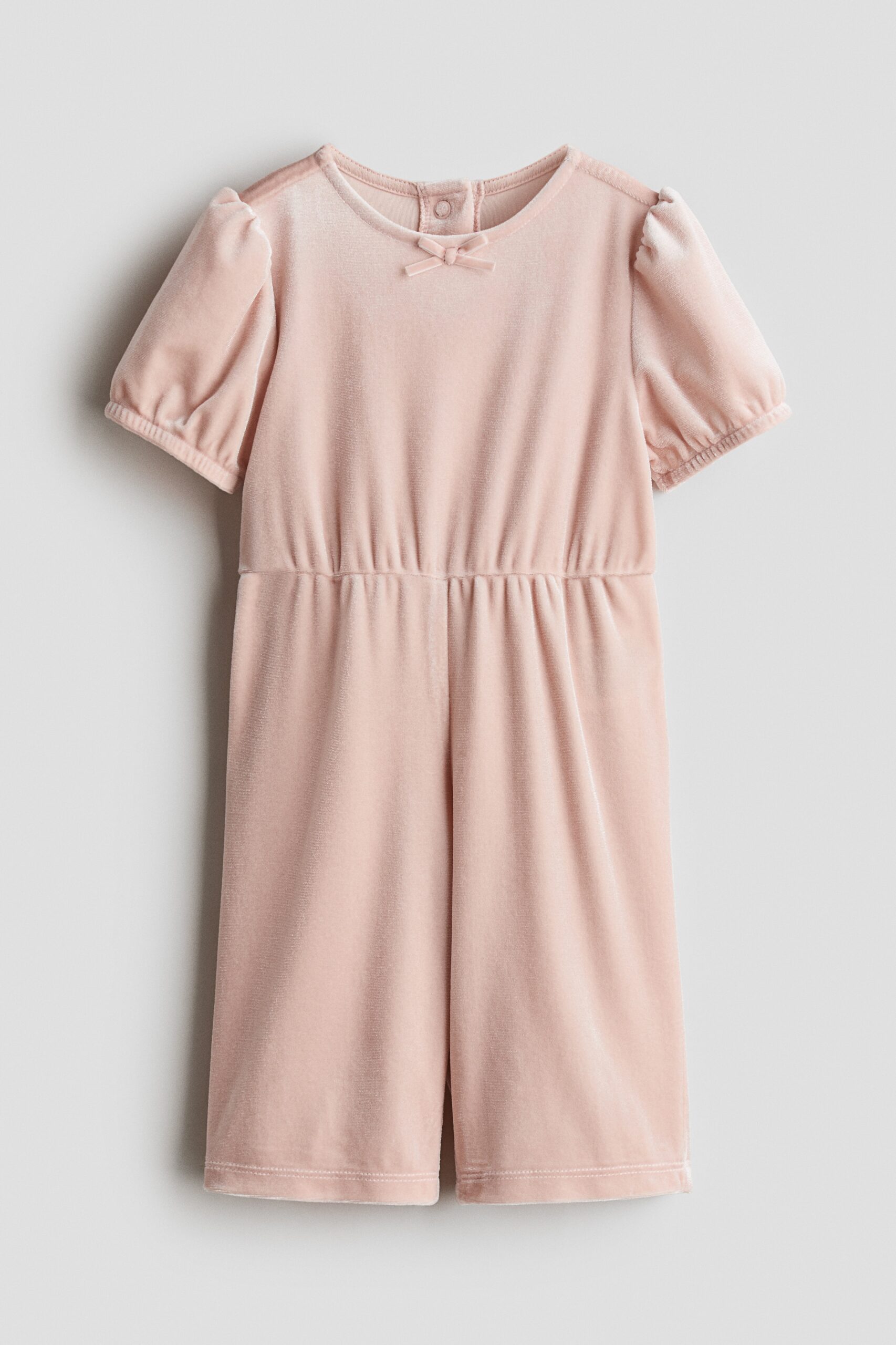 H & M - Velours boxpakje - Lichtroze