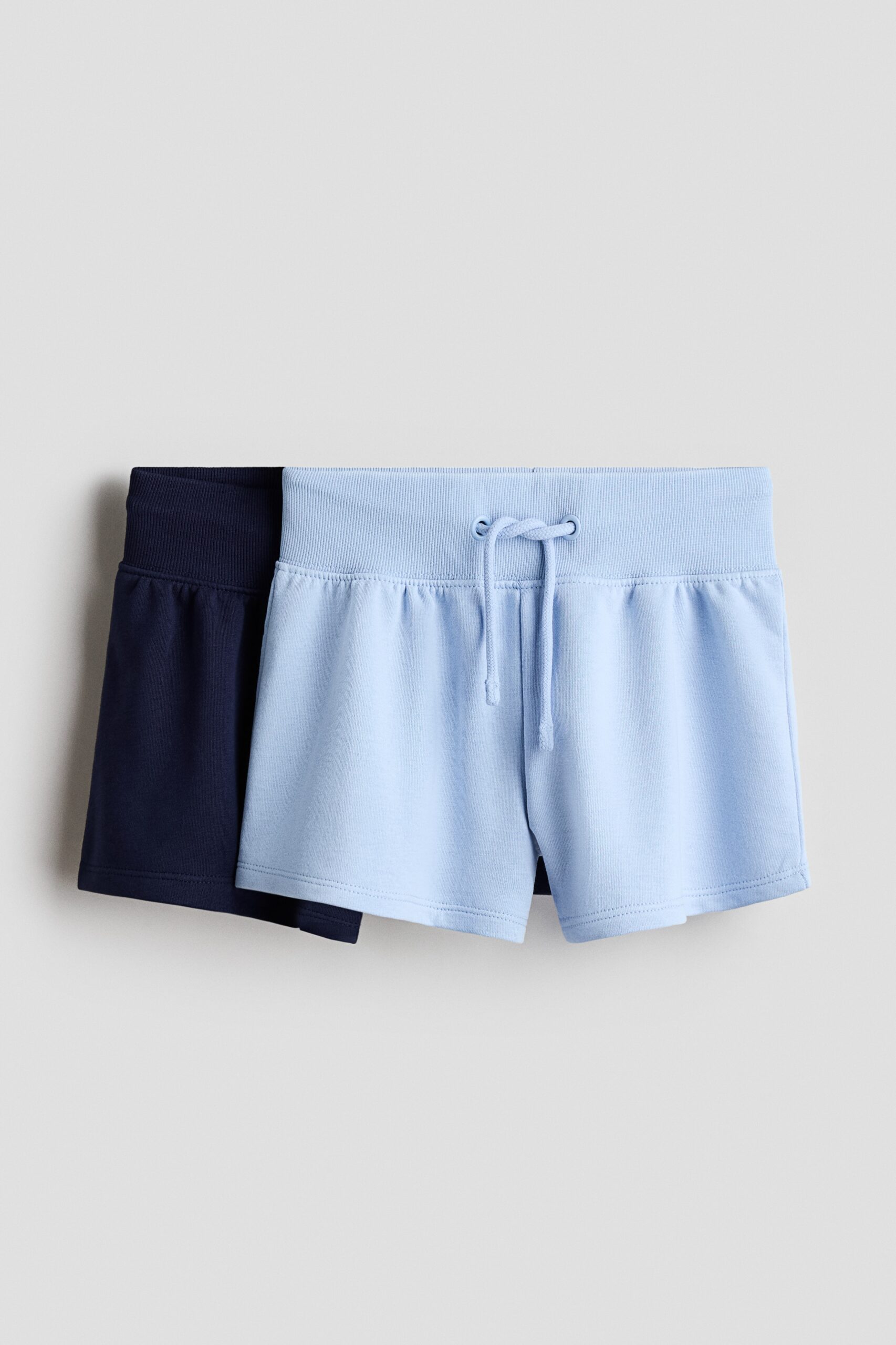 H & M - Set van 2 sweatshorts - Lichtblauw