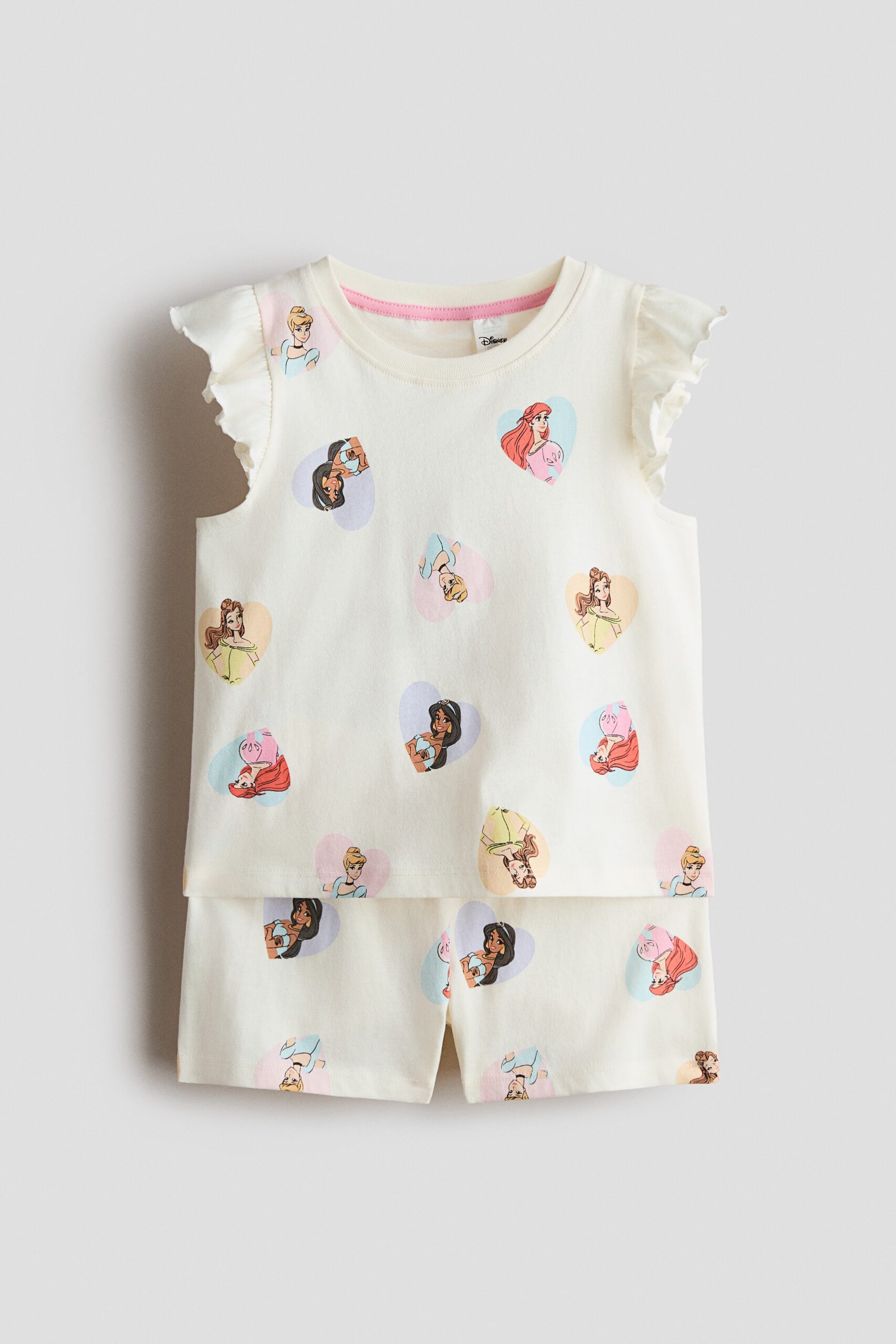 H & M - Pyjama met print - Roomwit/Disney-Prinsessen
