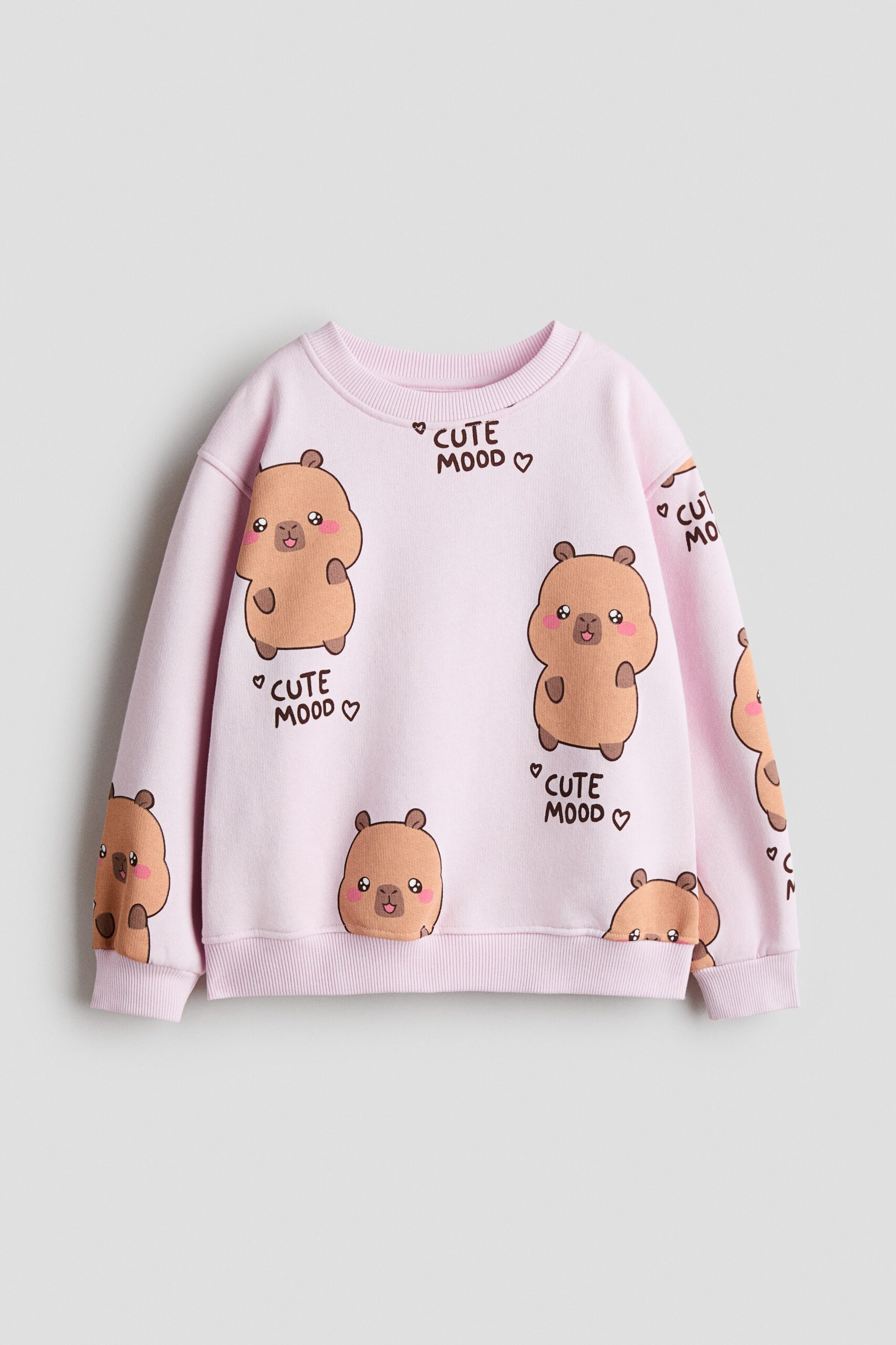 H & M - Sweater met motief - Lichtroze/Capyfun