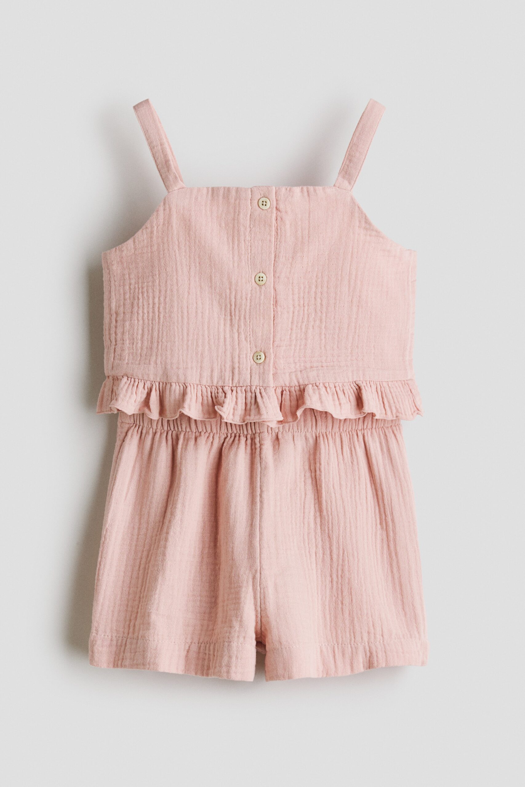 H & M - Tweedelige set van mousseline - Dusty Lichtroze