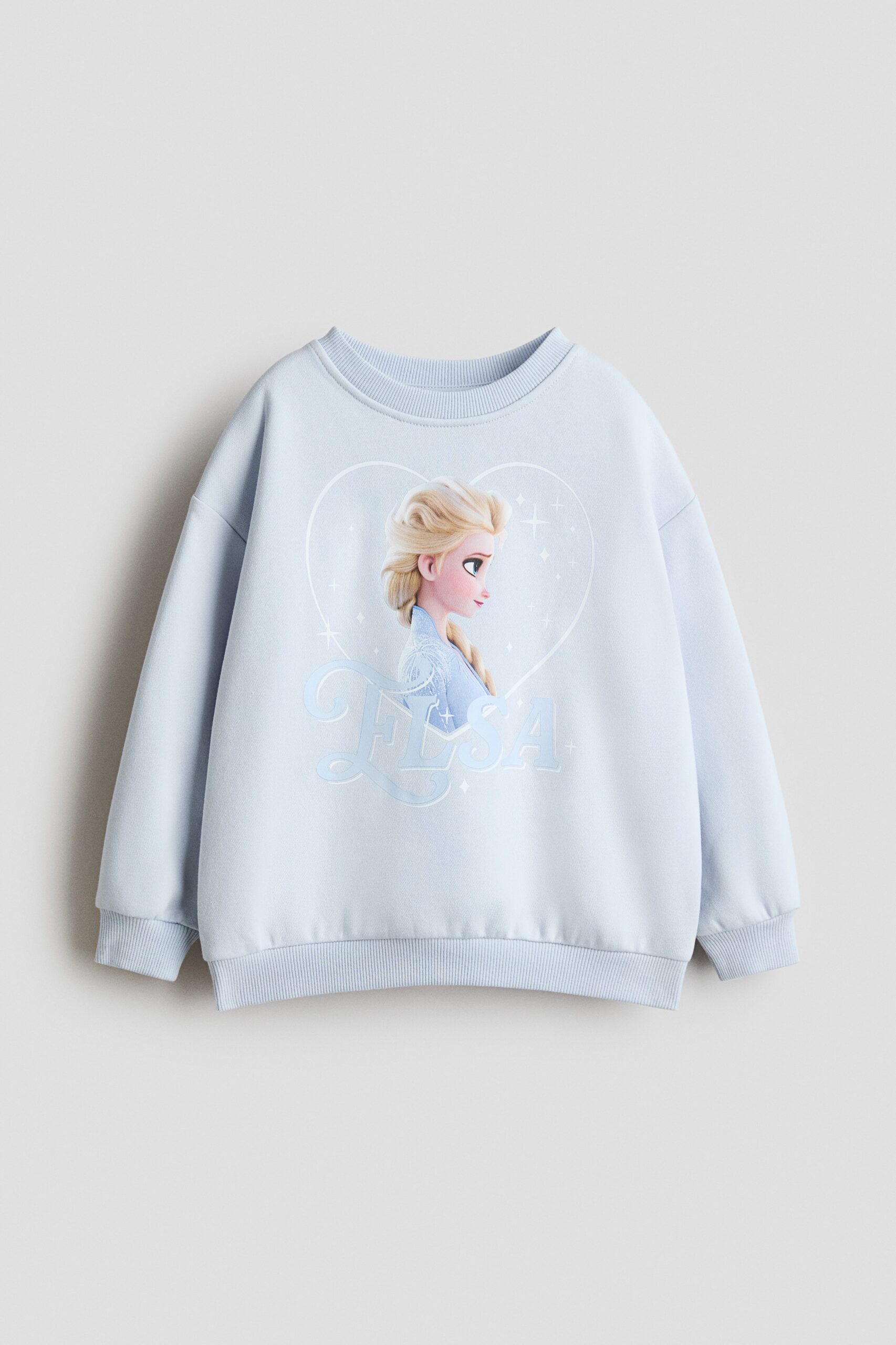 H & M - Sweater met print - Lichtblauw/Frozen