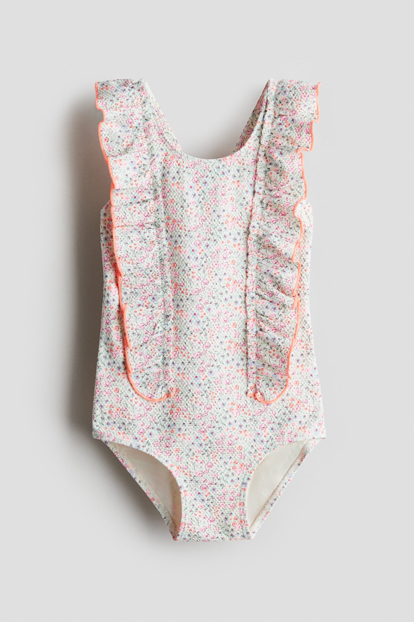 H & M - Badpak met volant - Roze/Bloemen