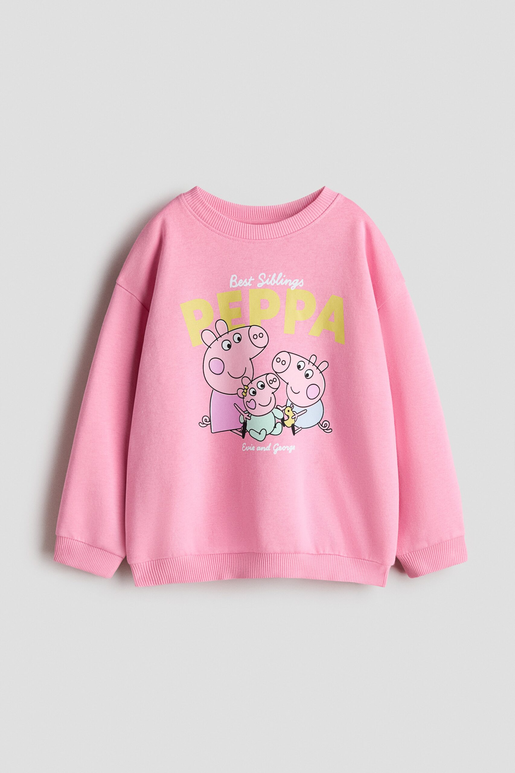 H & M - Sweater met print - Roze/Peppa Big