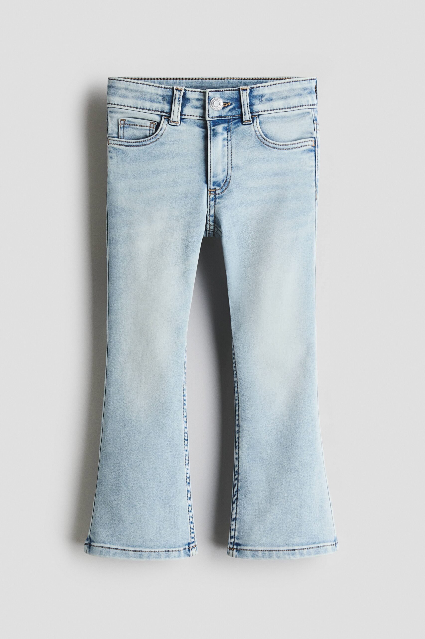 H & M - Super Soft Flared Leg Jeans - Licht Denimblauw