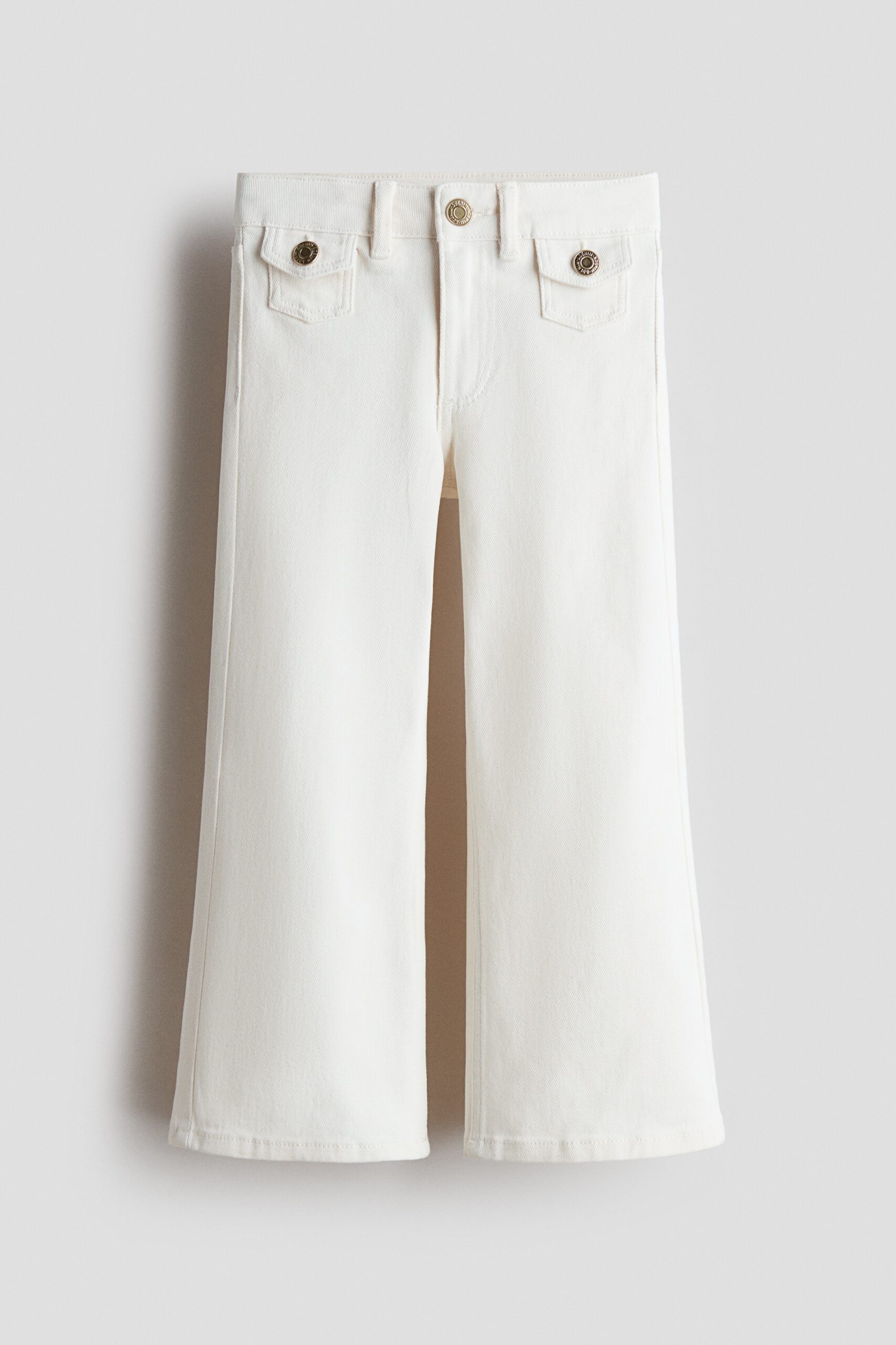 H & M - Wide Leg Jeans - Wit