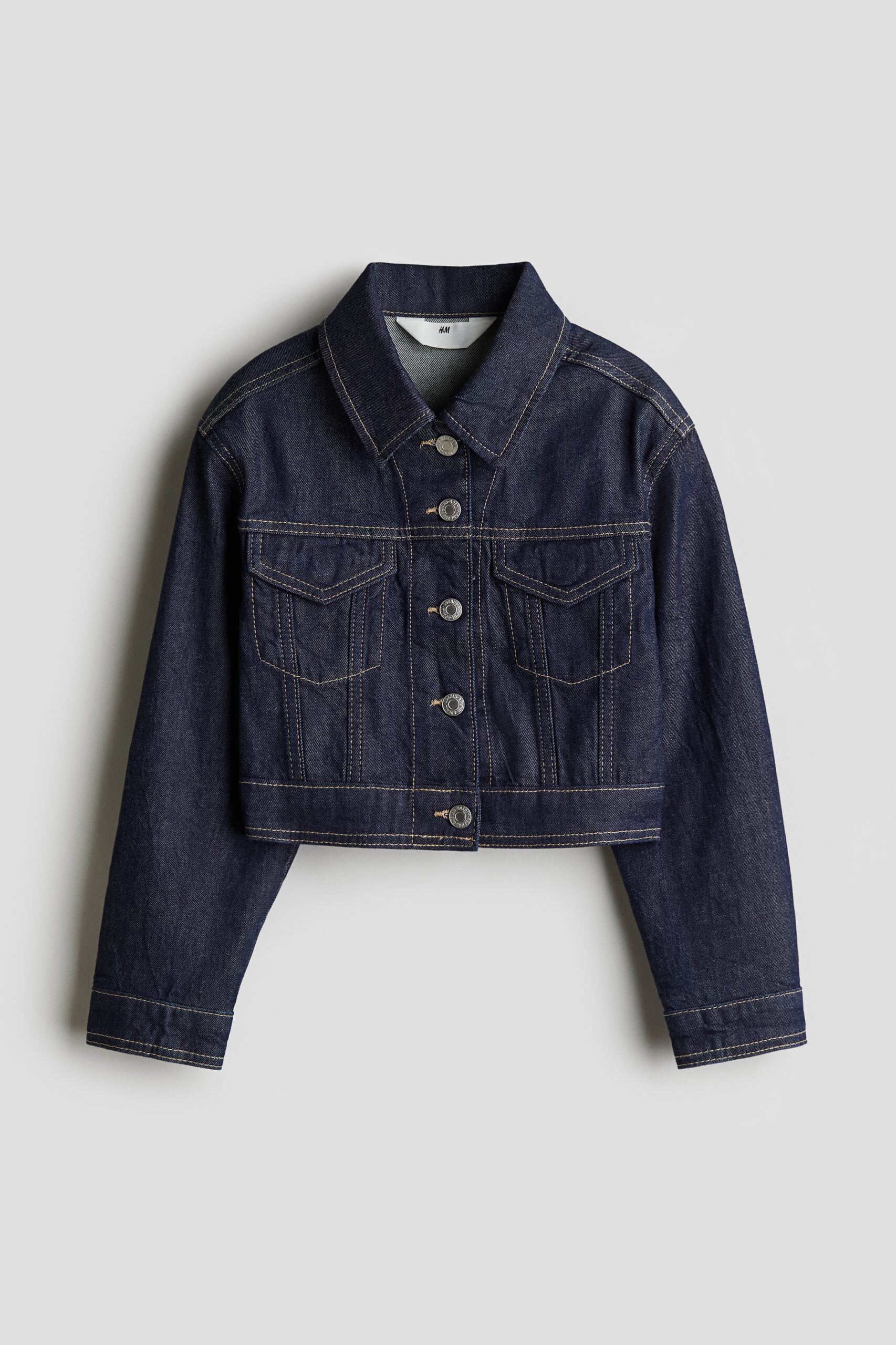 H & M - Denim jack - Donker Denimblauw