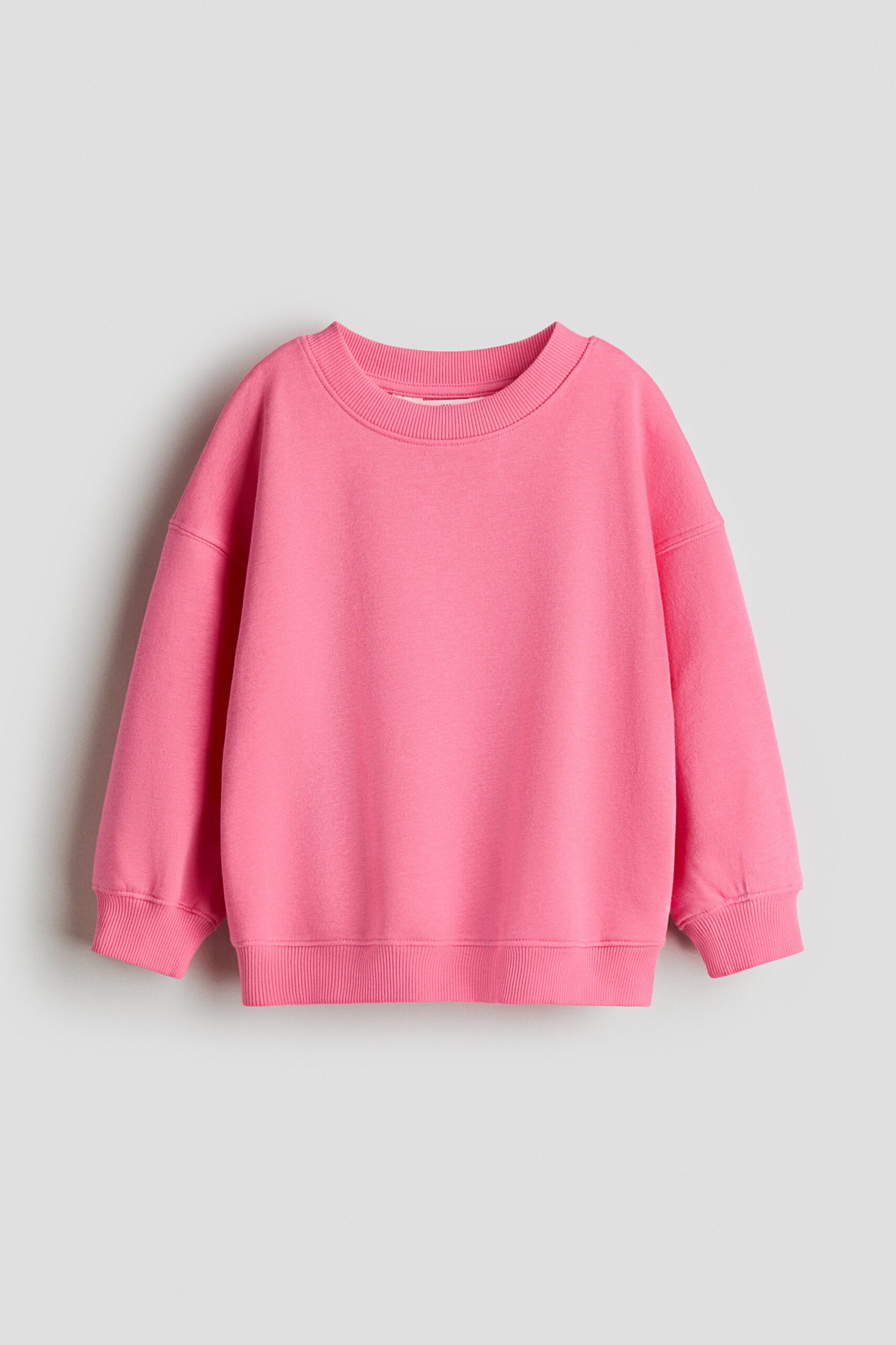 H & M - Oversized sweater met geruwde binnenkant - Donkerroze