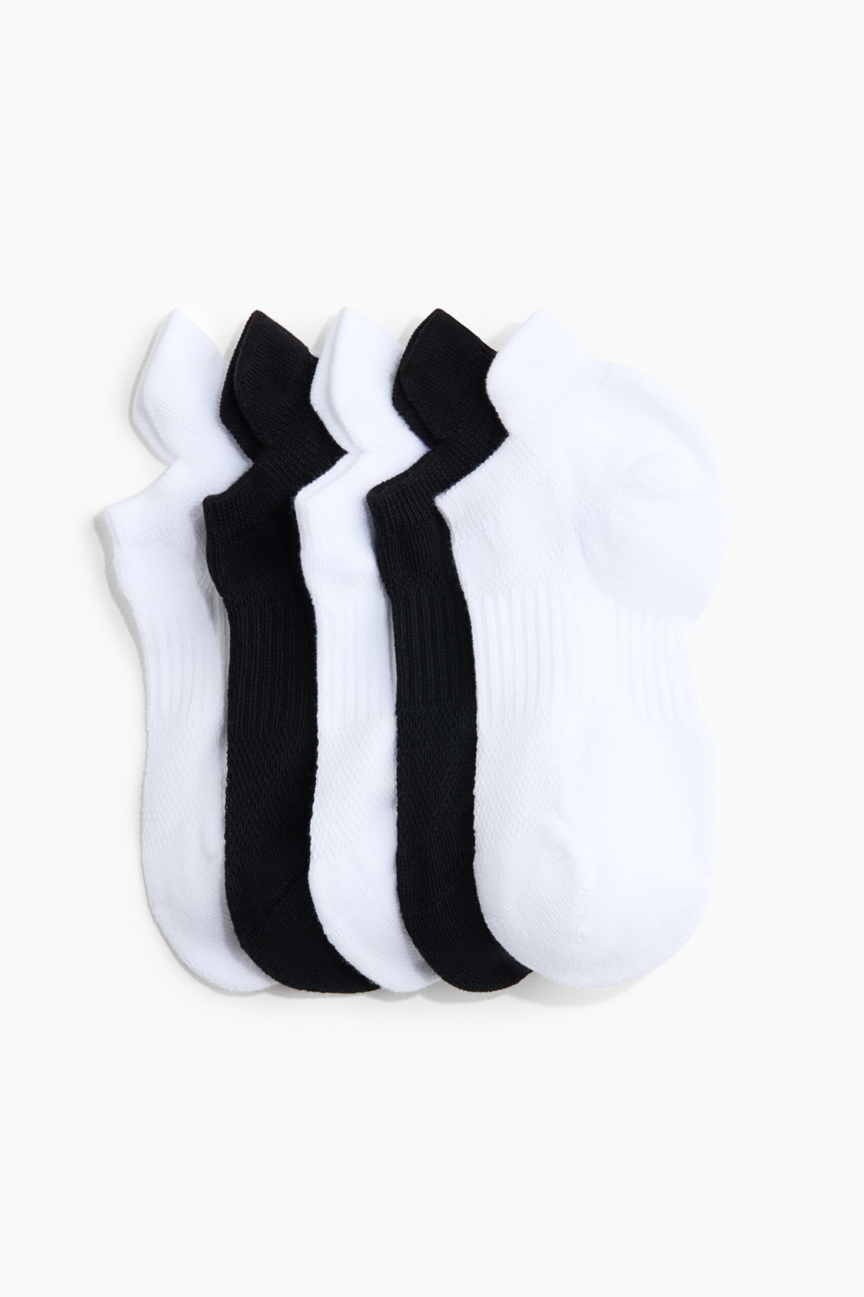 H & M - 5-pack sports socks - Zwart/Wit