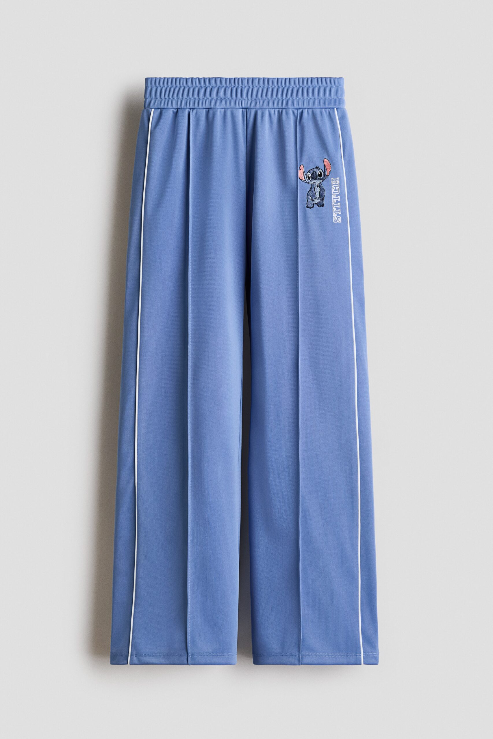 H & M - Wijde trackpants - Dusty Blauw/Lilo & Stitch