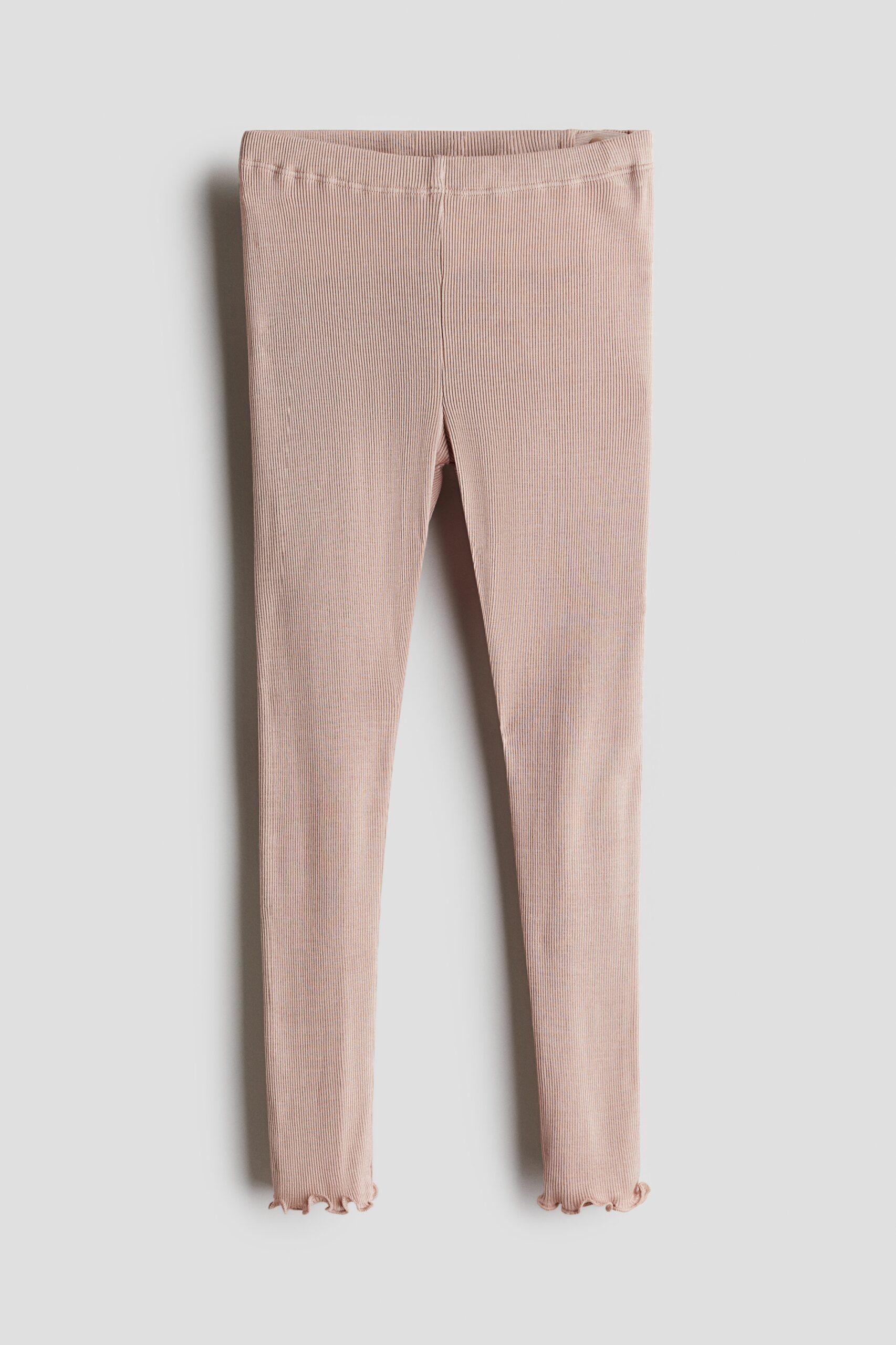 H & M - Legging van zijden tricot - Dusty Lichtroze