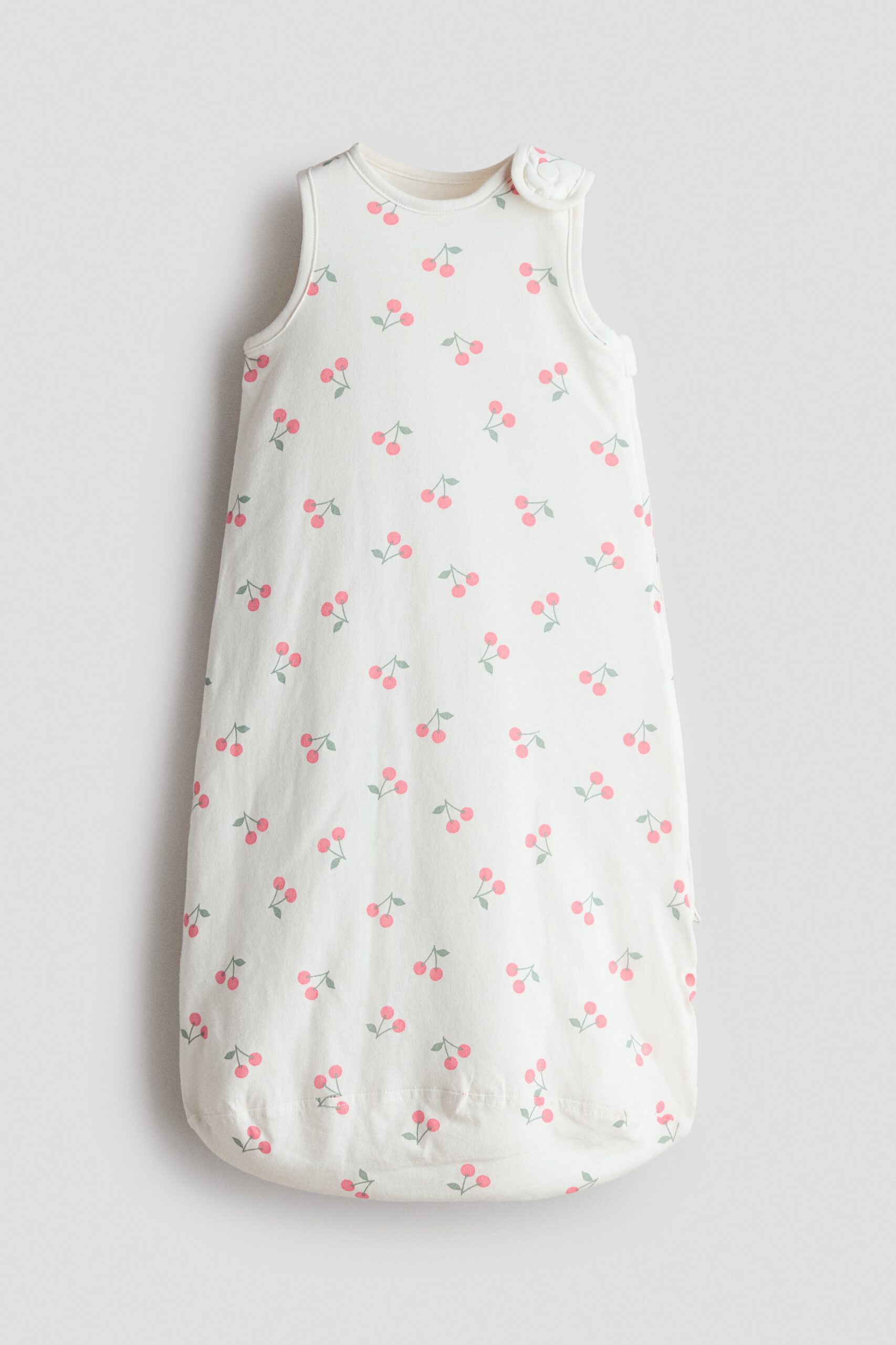 H & M - Trappelzak met print - Wit/Kersen