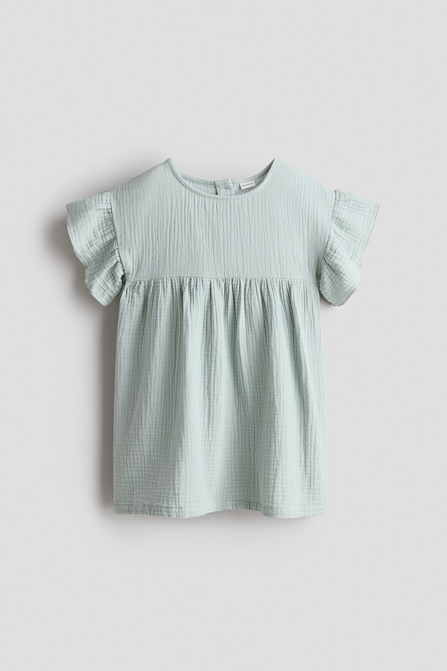 H & M - Jurk van katoenen mousseline - Dusty Lichtturkoois