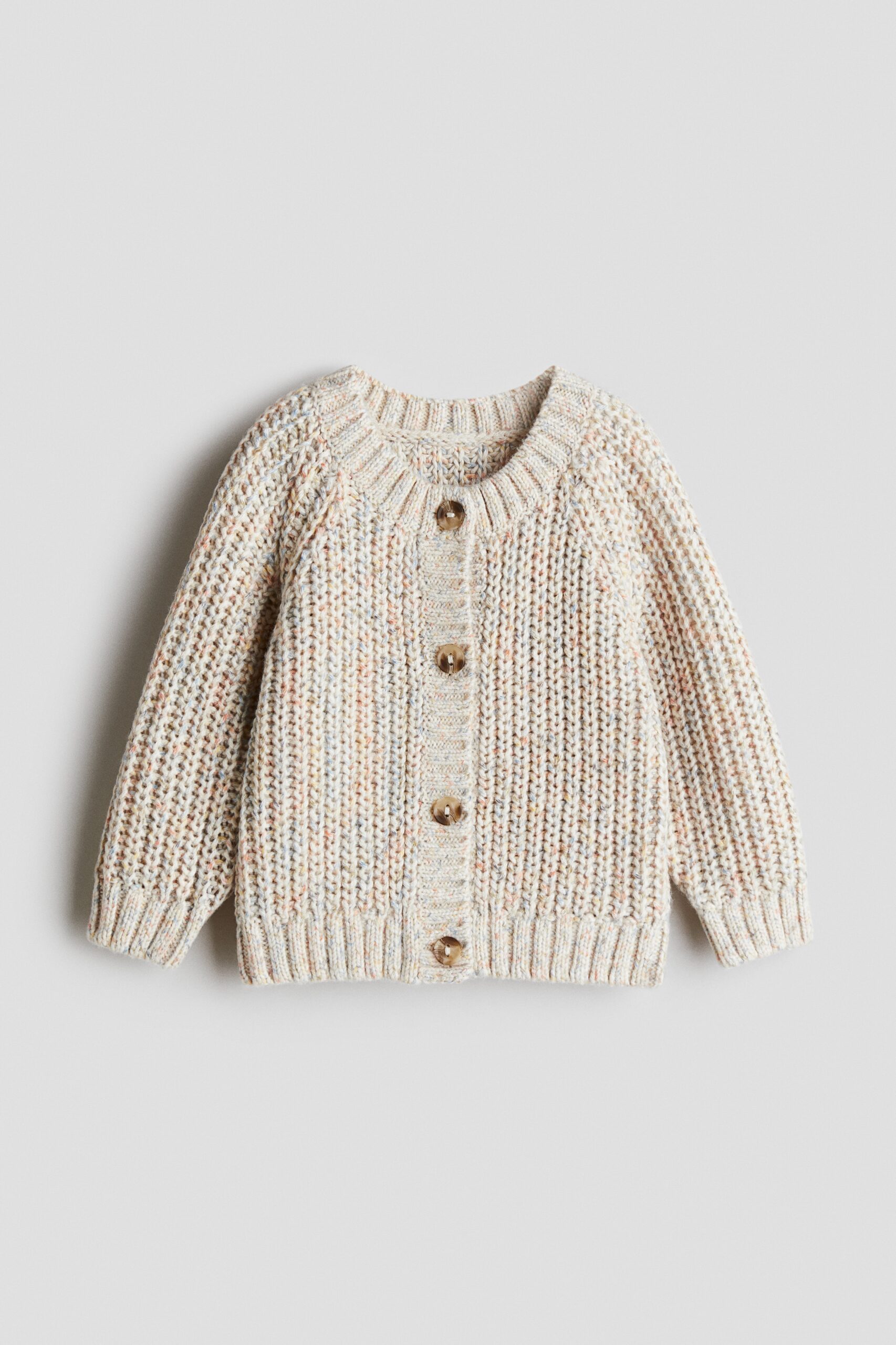 H & M - Grofgebreid vest - Lichtbeige
