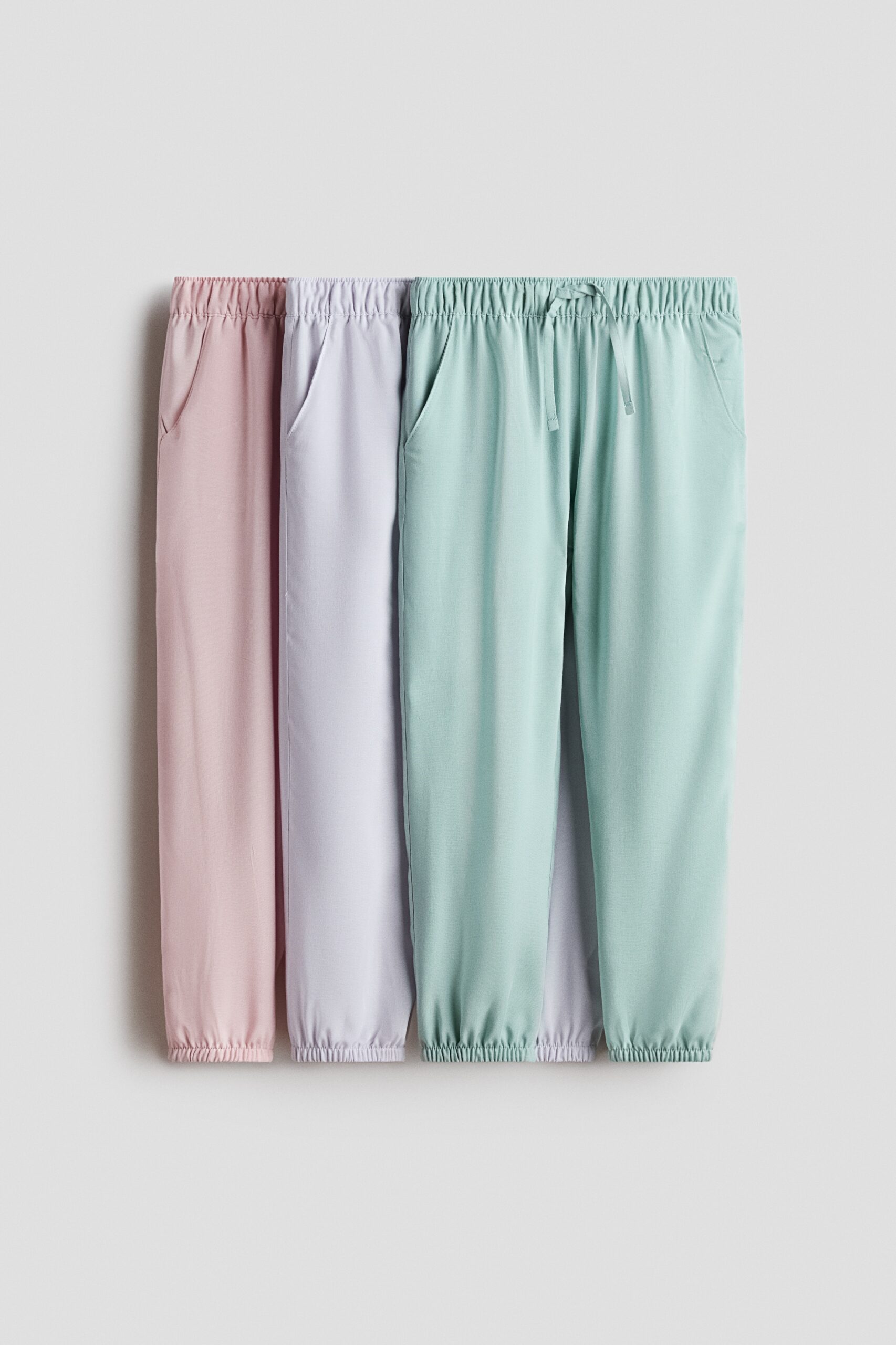 H & M - Set van 3 joggers - Lila/Mintgroen
