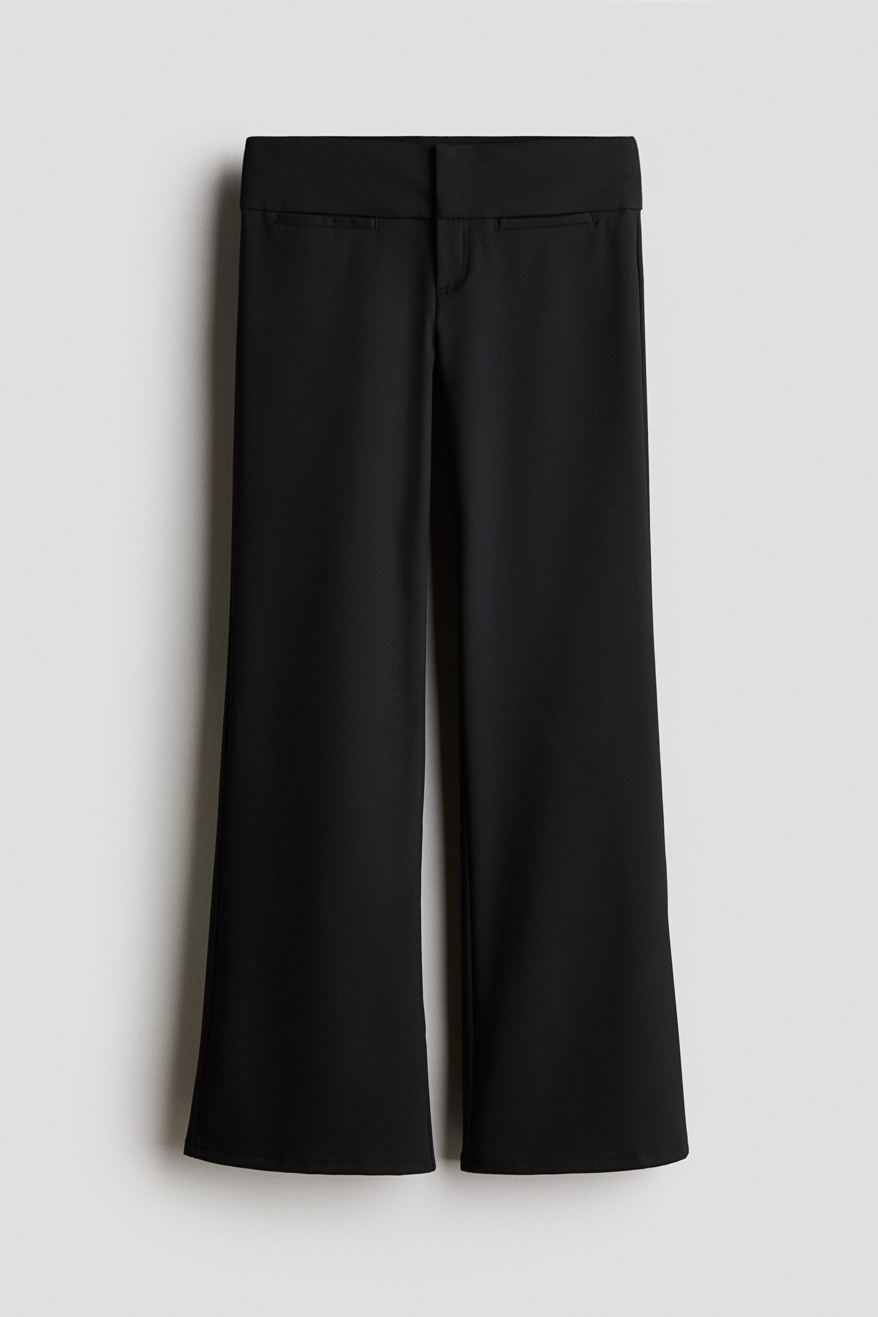 H & M - Uitlopende kostuumpantalon - Zwart