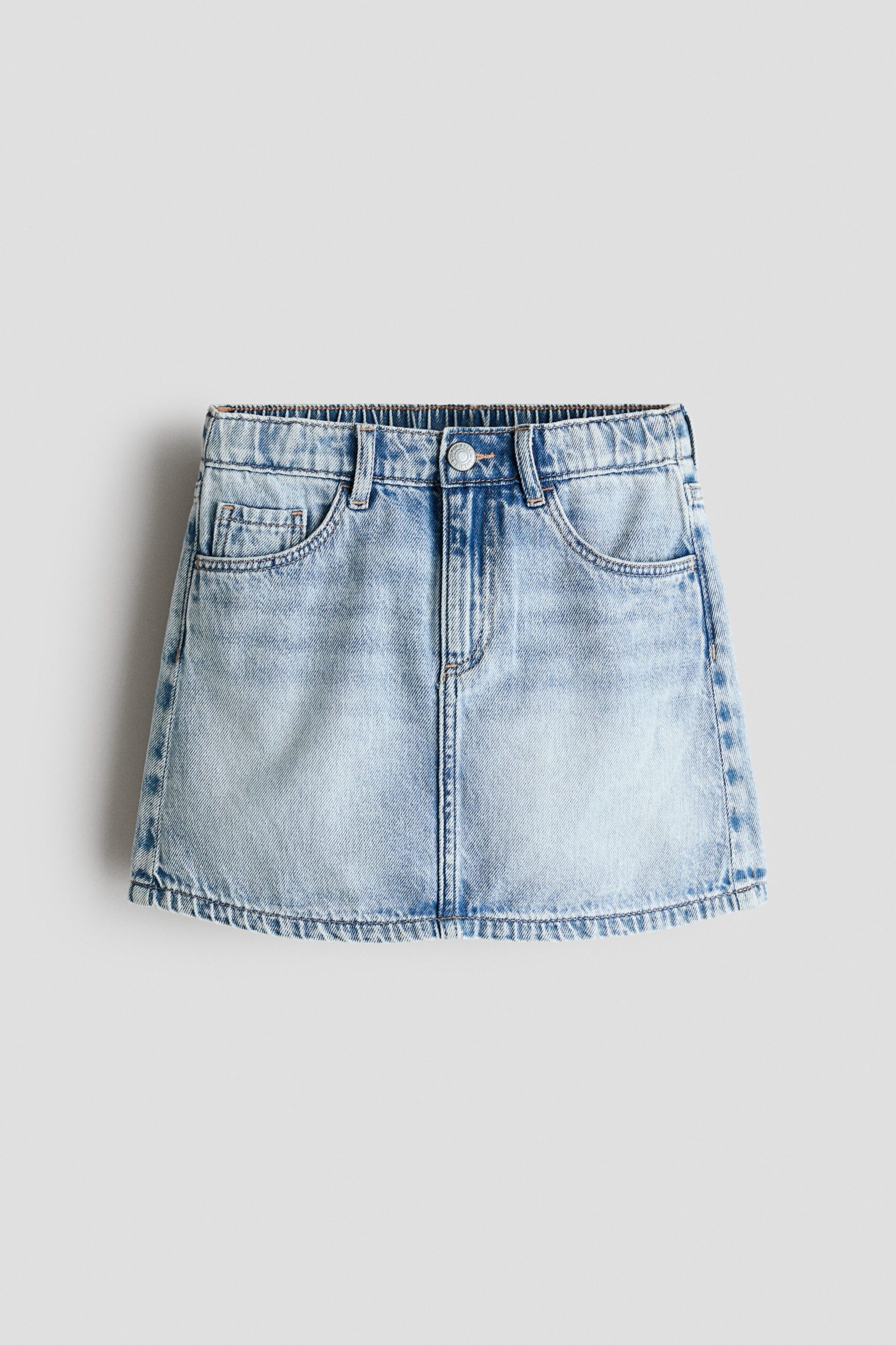 H & M - Denim rok - Licht Denimblauw