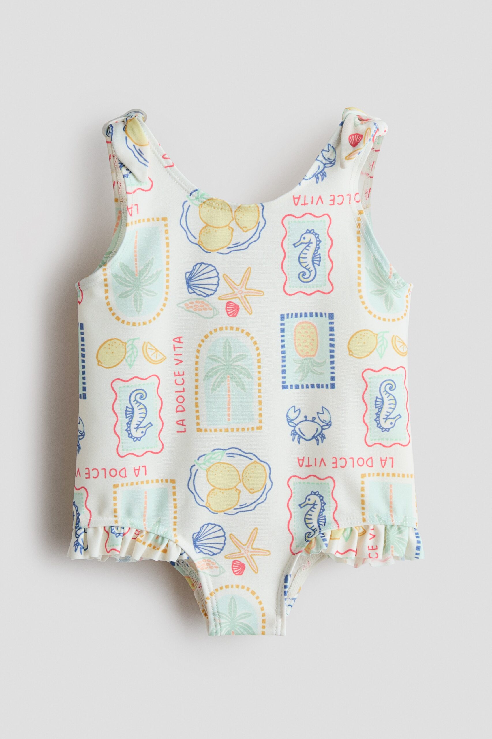 H & M - Badpak met print - Roomwit/La Dolce Vita