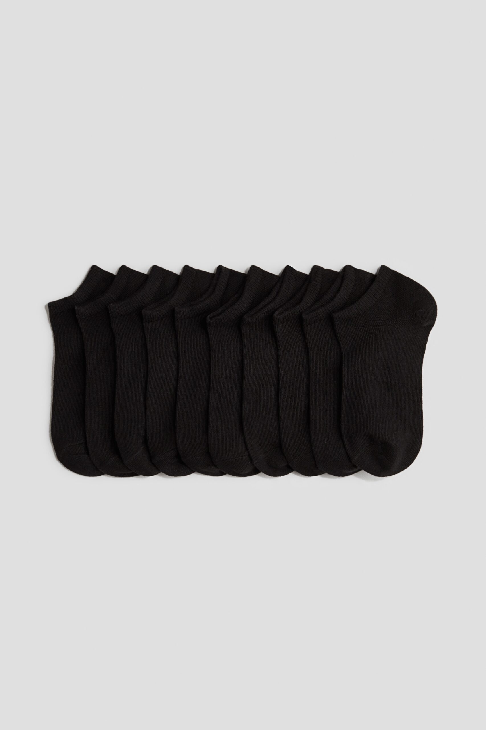 H & M - 10 paar enkelsokken - Zwart