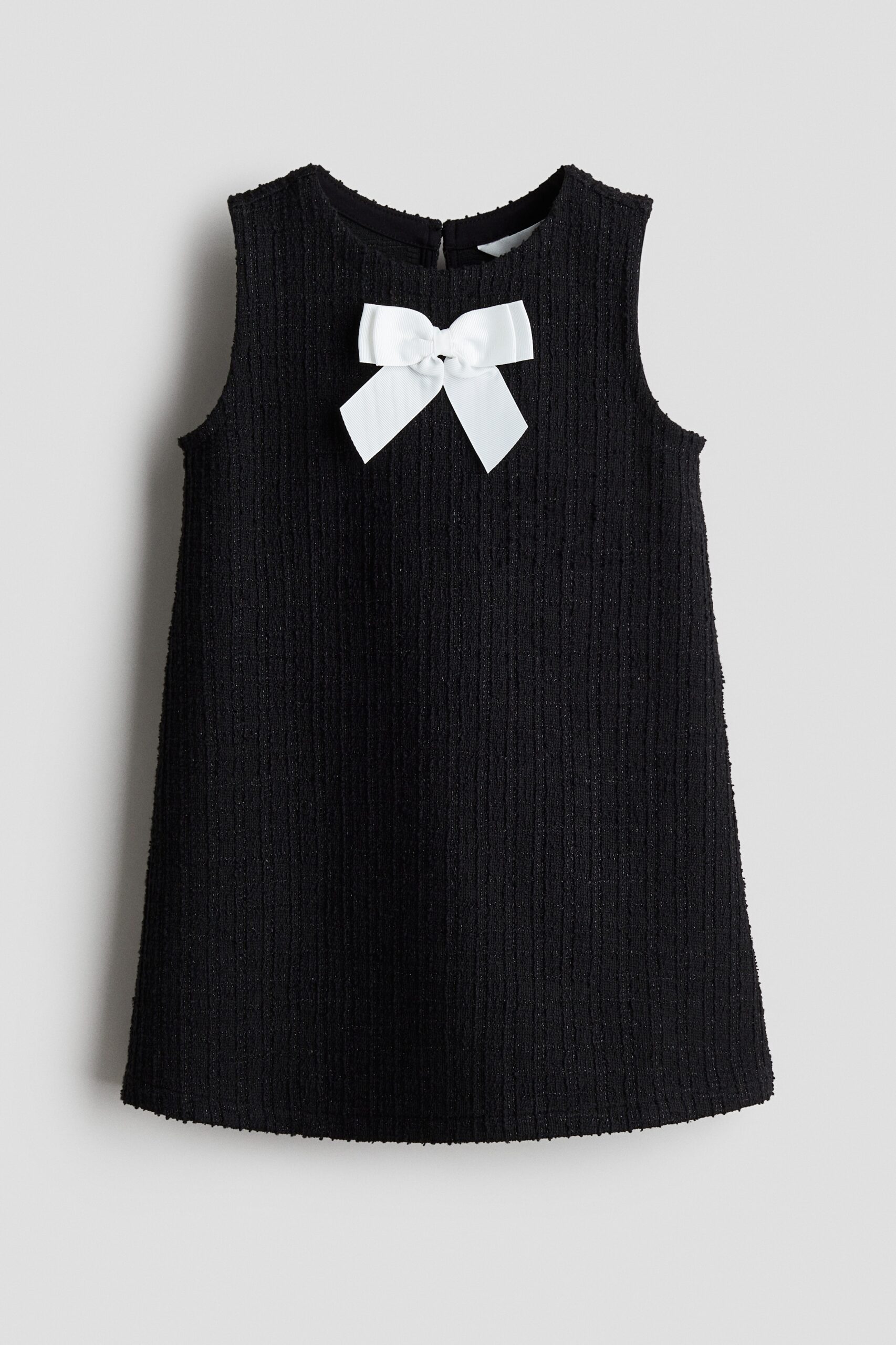 H & M - Tricot jurk van bouclé - Zwart
