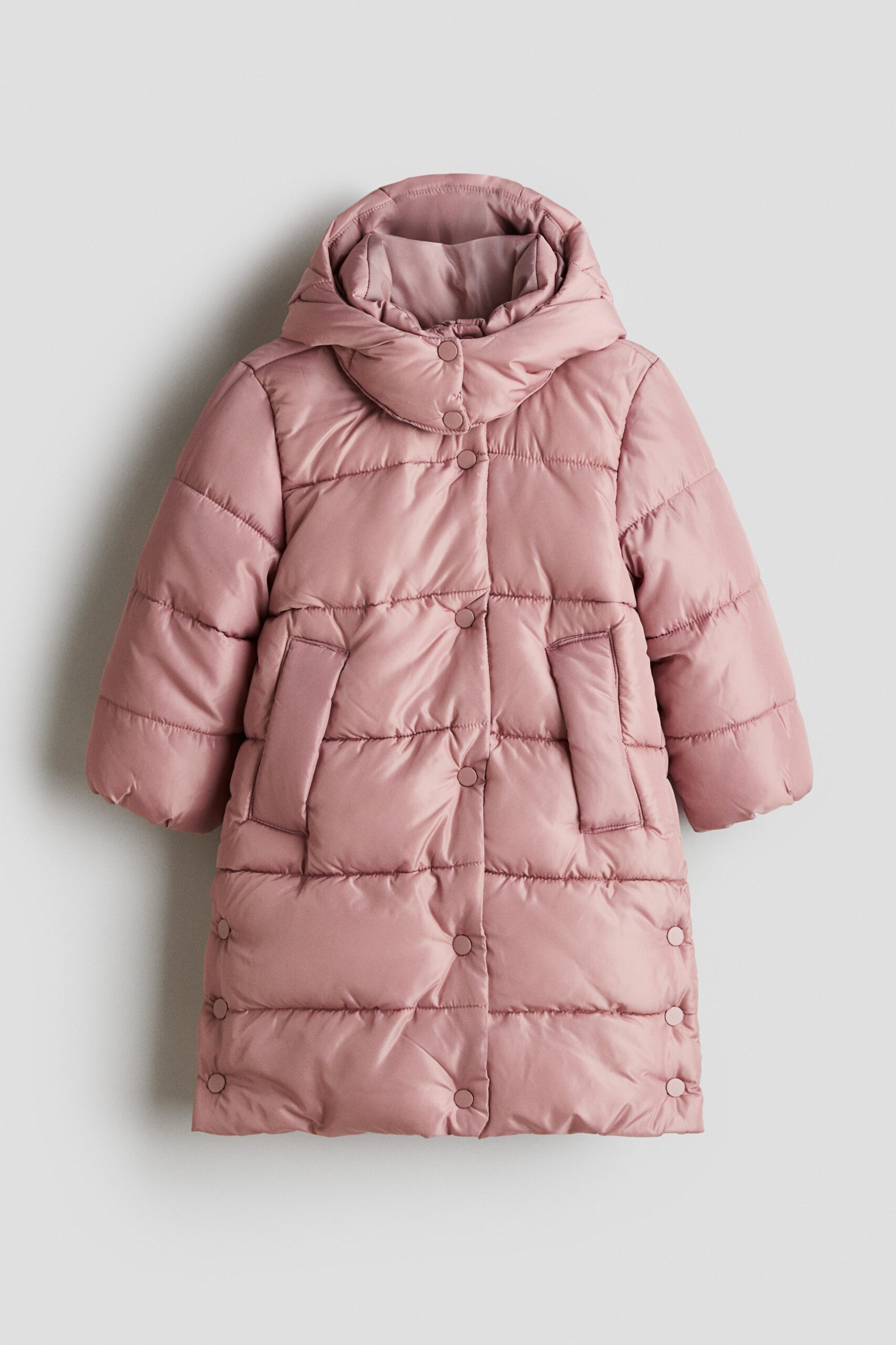H & M - Waterafstotend pufferjack - Dusty Roze