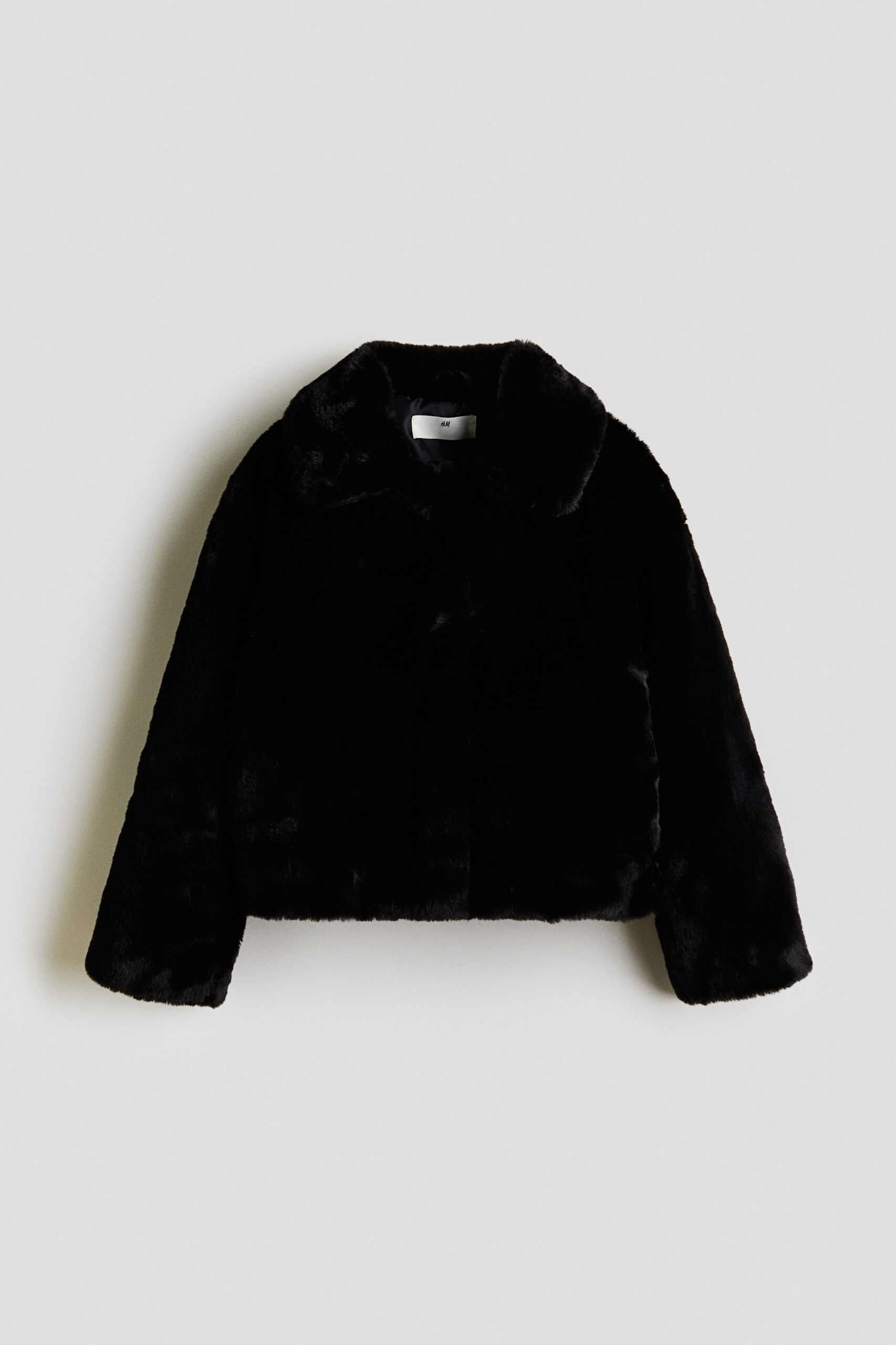 H & M - Fluffy jack - Zwart
