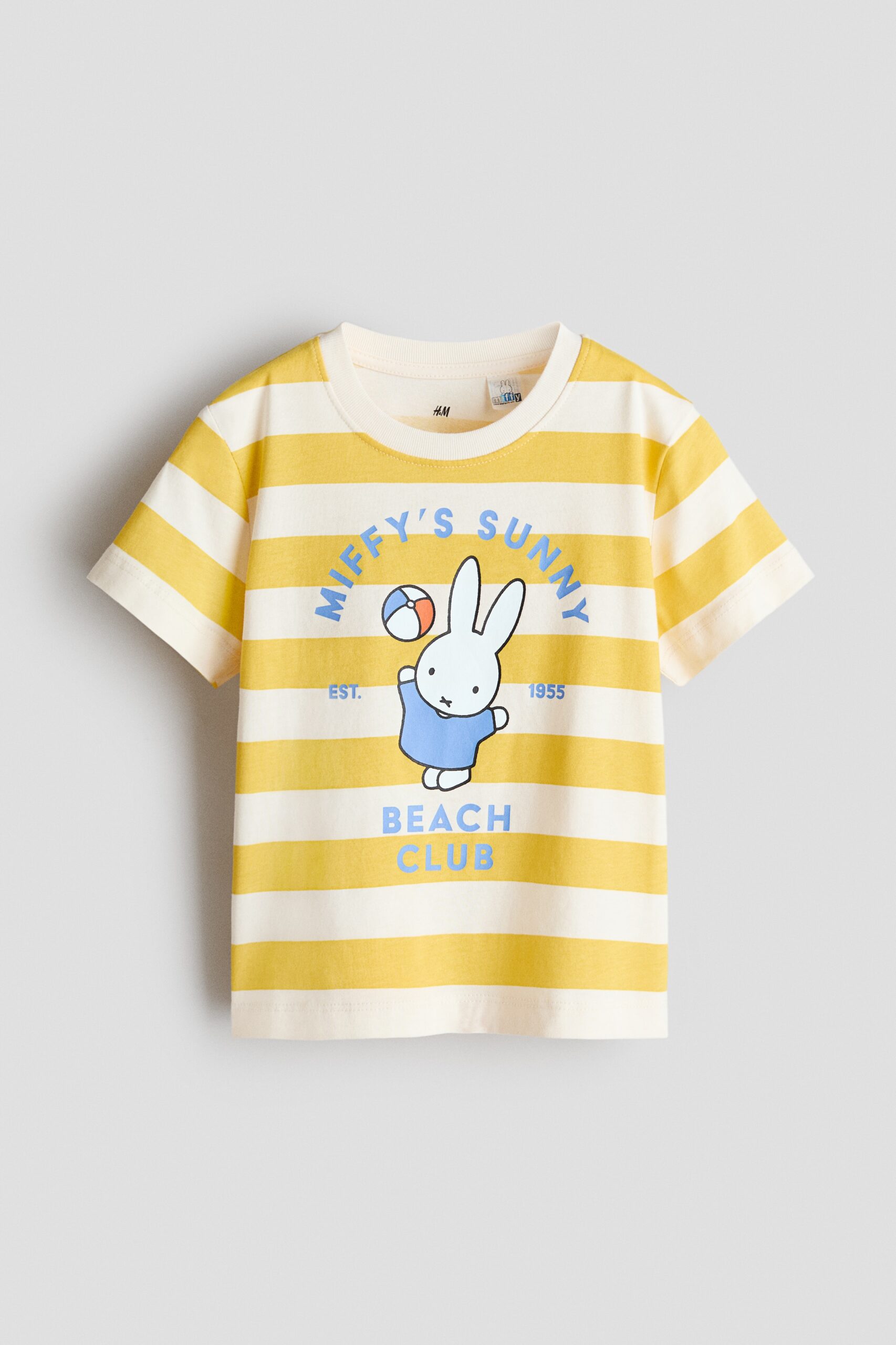 H & M - Katoenen T-shirt met geprint motief - Geel/Nijntje