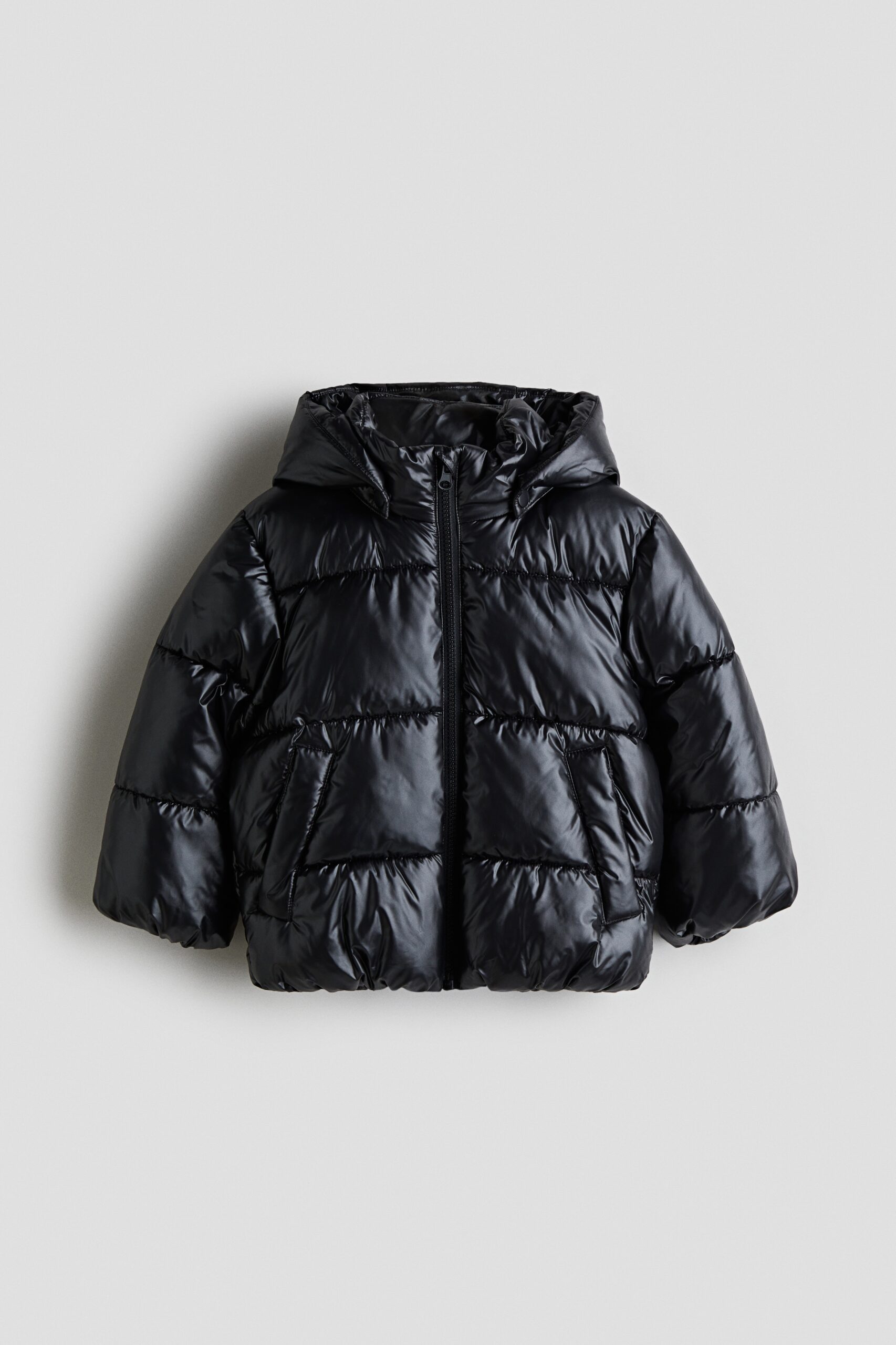 H & M - Waterafstotend pufferjack - Zwart