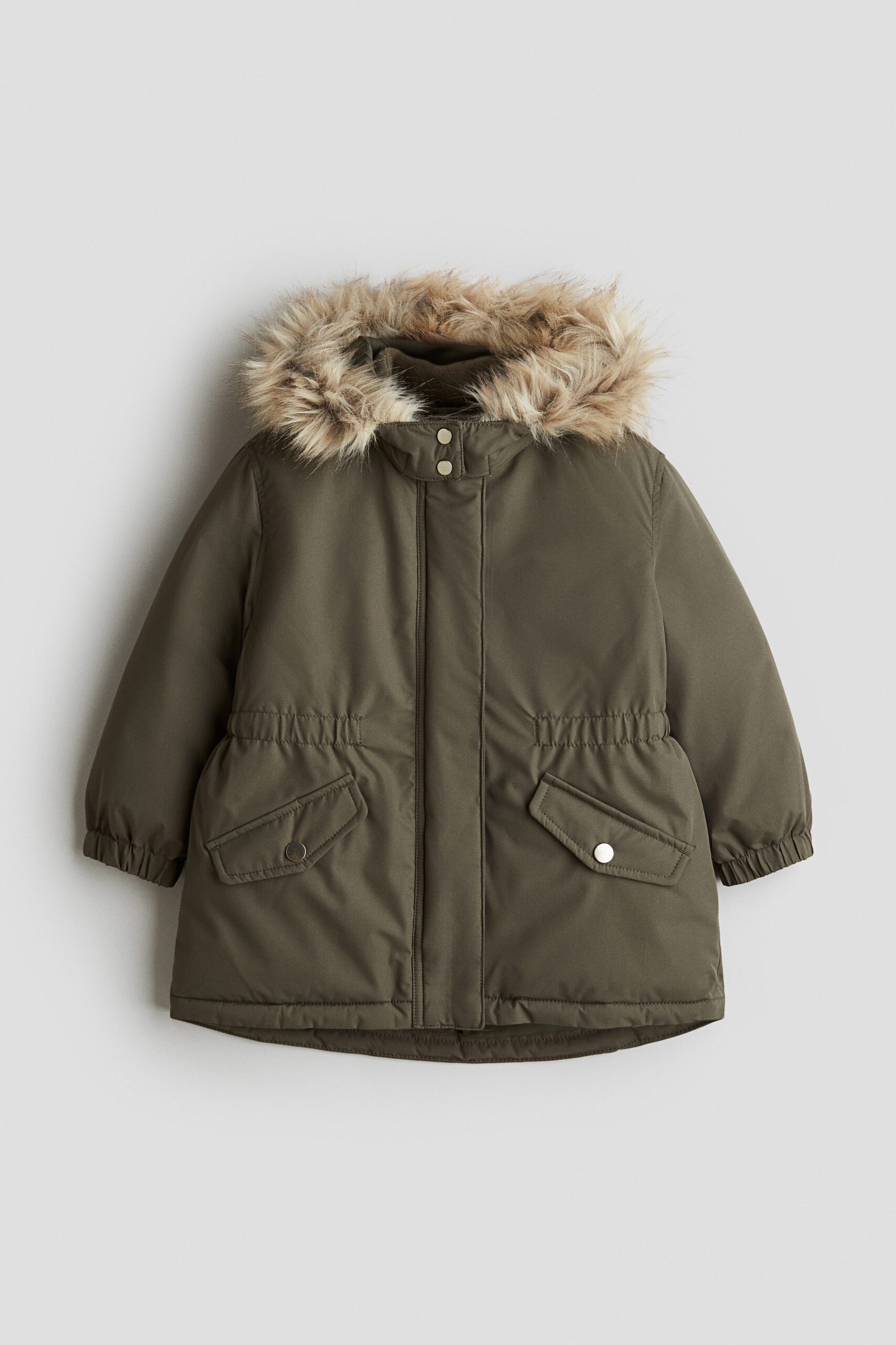 H & M - Waterafstotende parka - Kakigroen