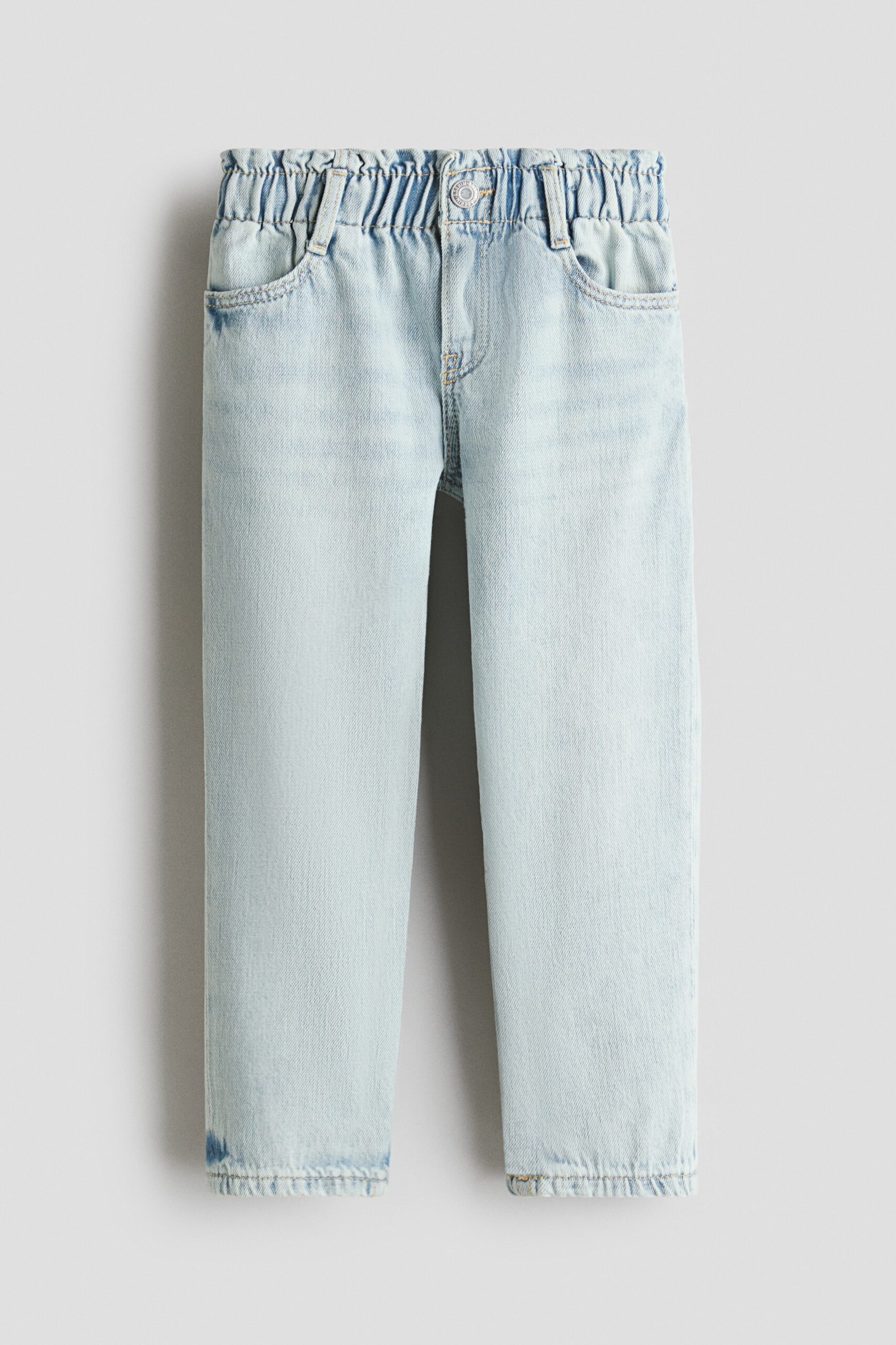 H & M - Paperbagjeans - Relaxed Fit - Licht Denimblauw
