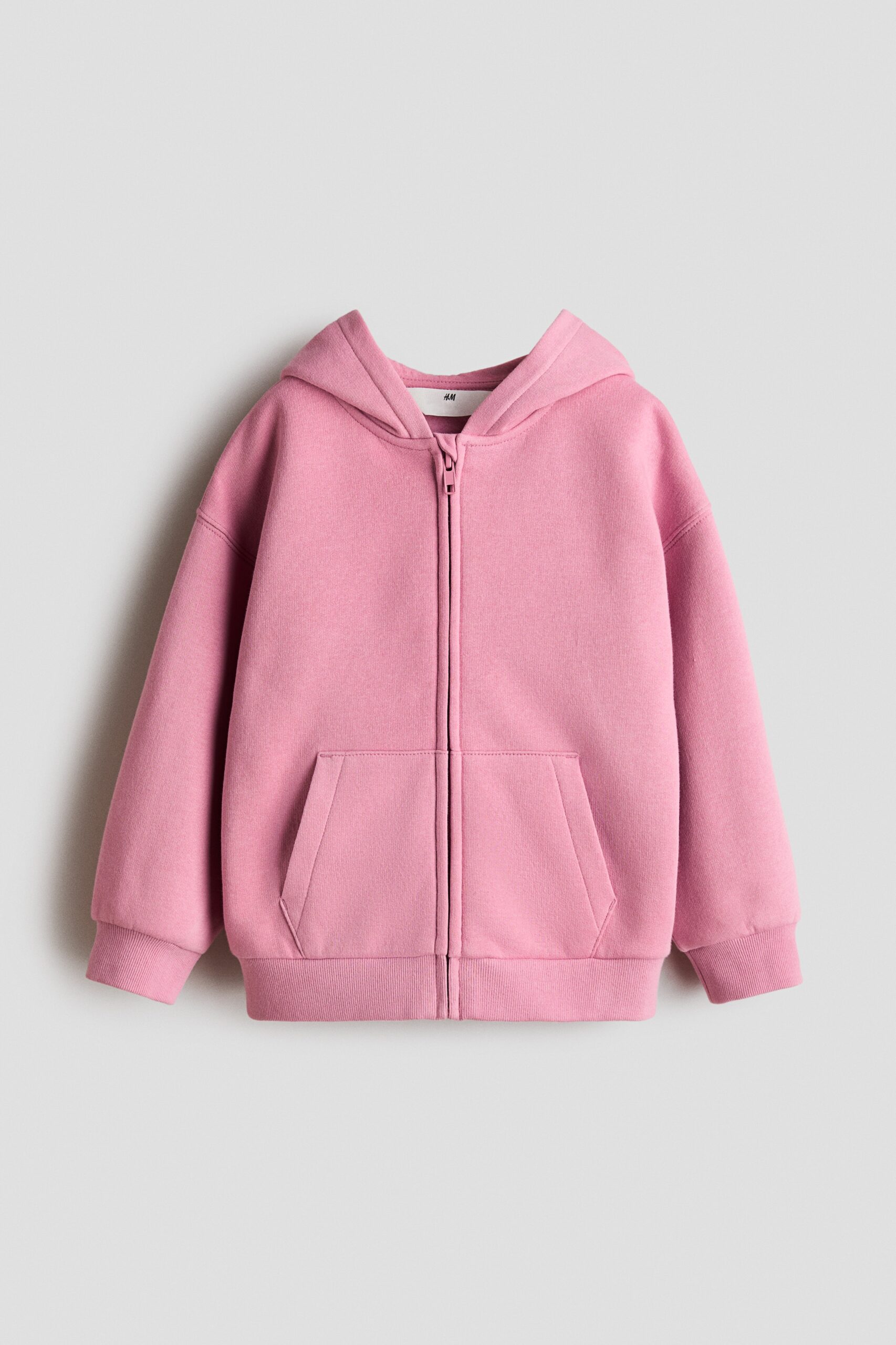 H & M - Oversized capuchonvest met geruwde binnenkant - Roze
