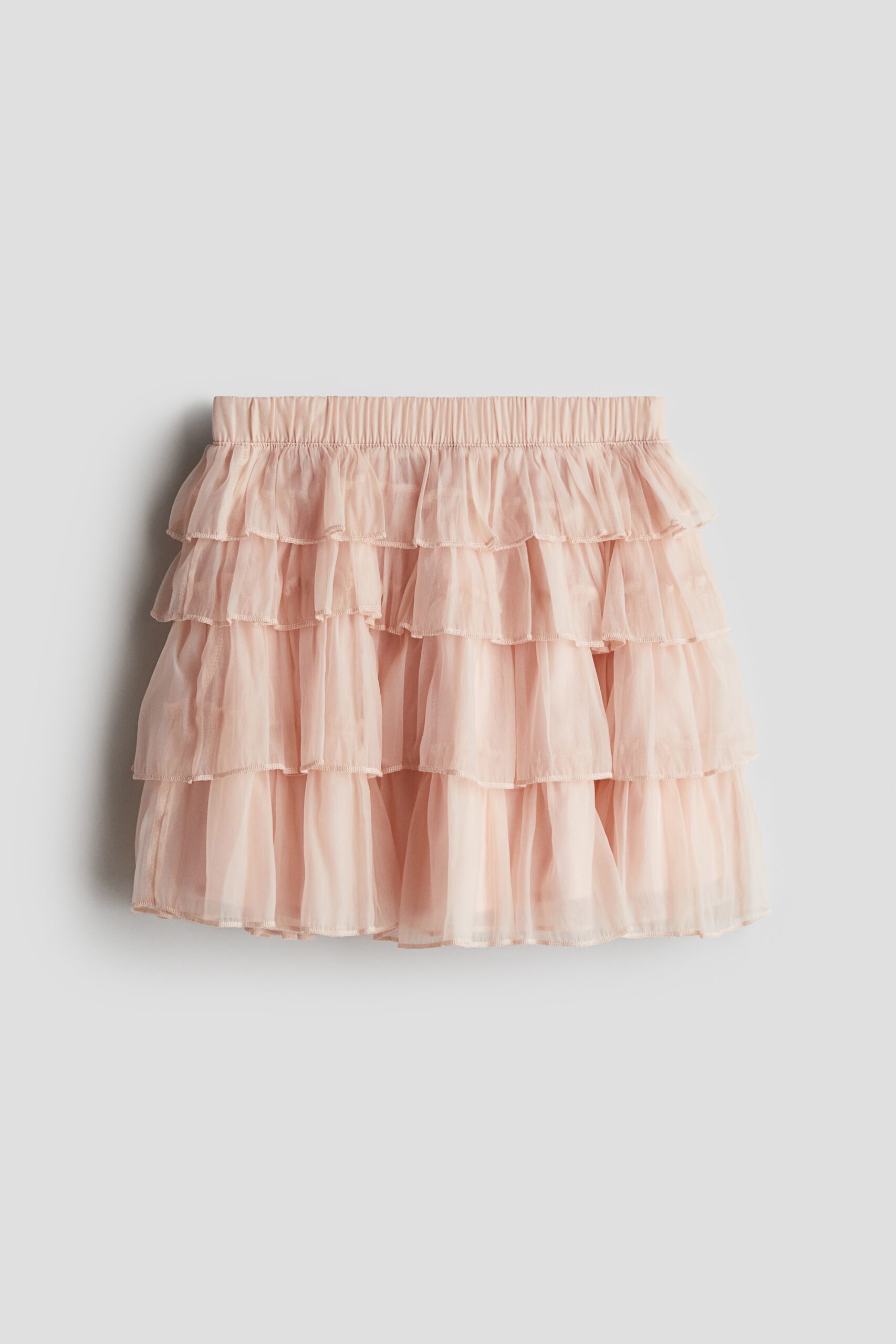 H & M - Volantrok van organza - Lichtroze
