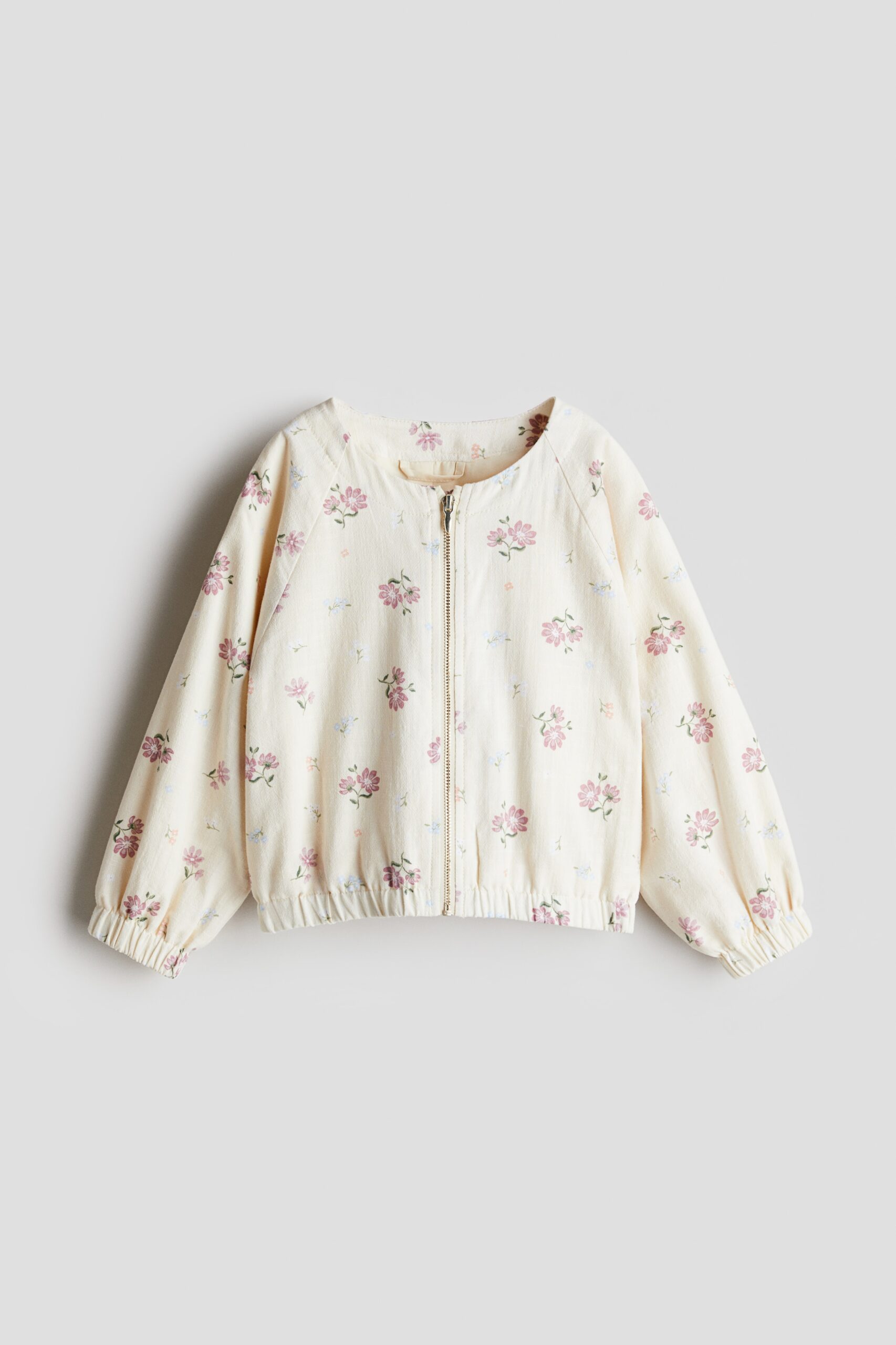 H & M - Katoenen jack - Wit/Bloemen