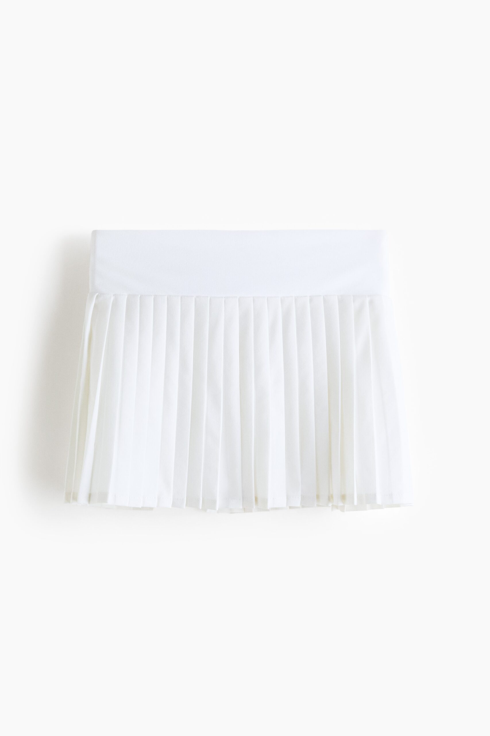 H & M - Geplooide tennisrok met DryMove - Wit