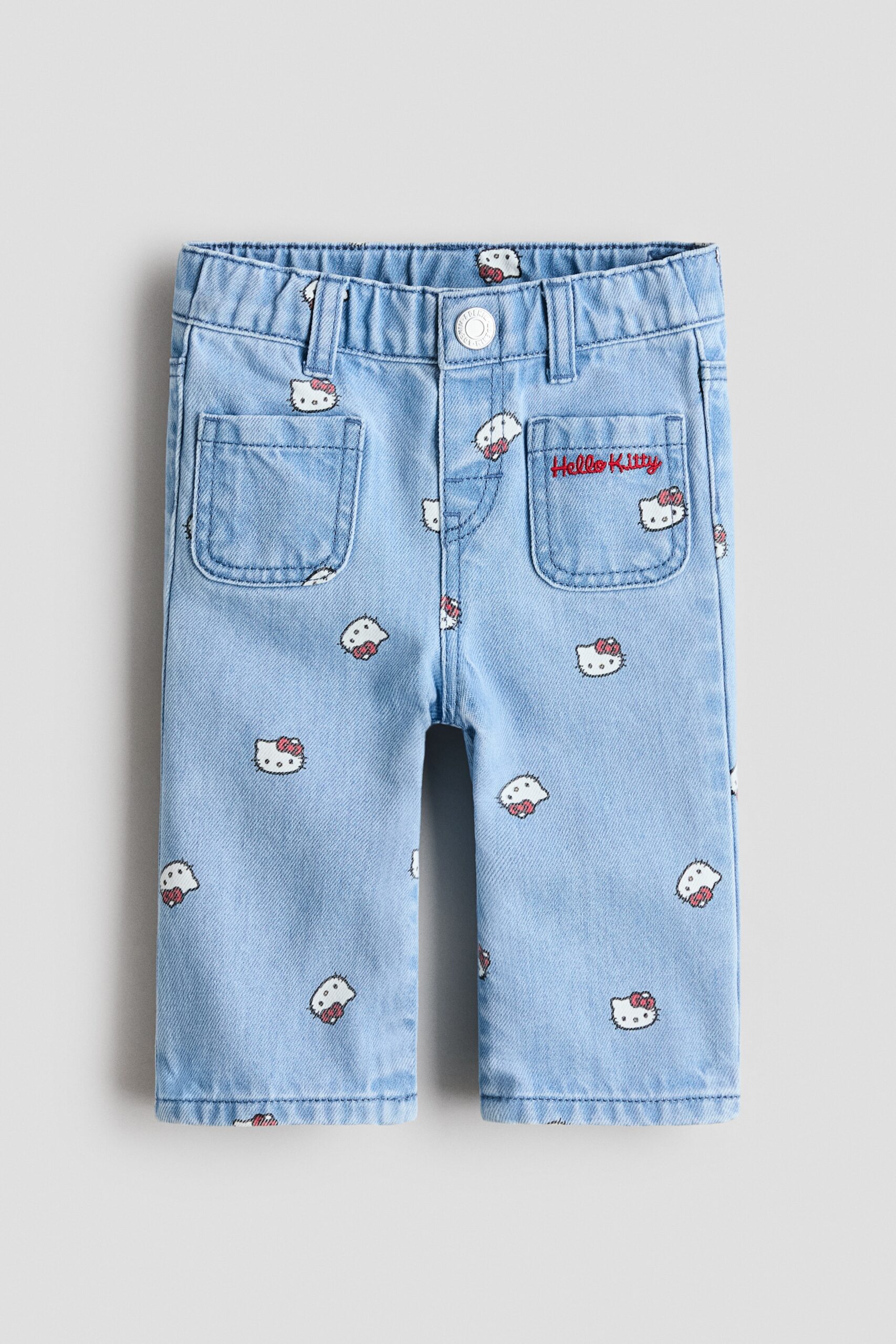 H & M - Jeans met print - Licht Denimblauw/Hello Kitty