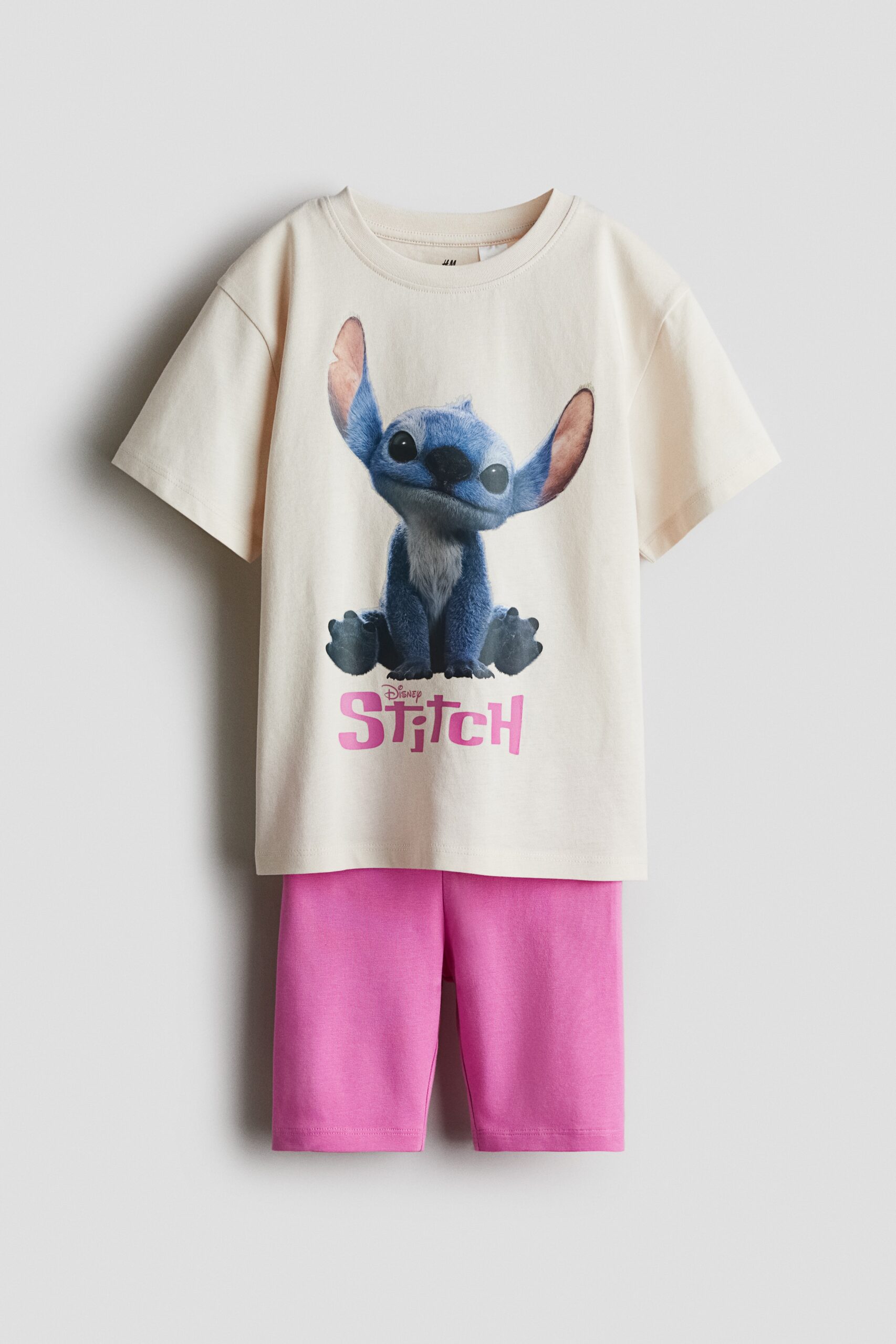 H & M - Tweedelige set met print - Roomwit/Lilo & Stitch