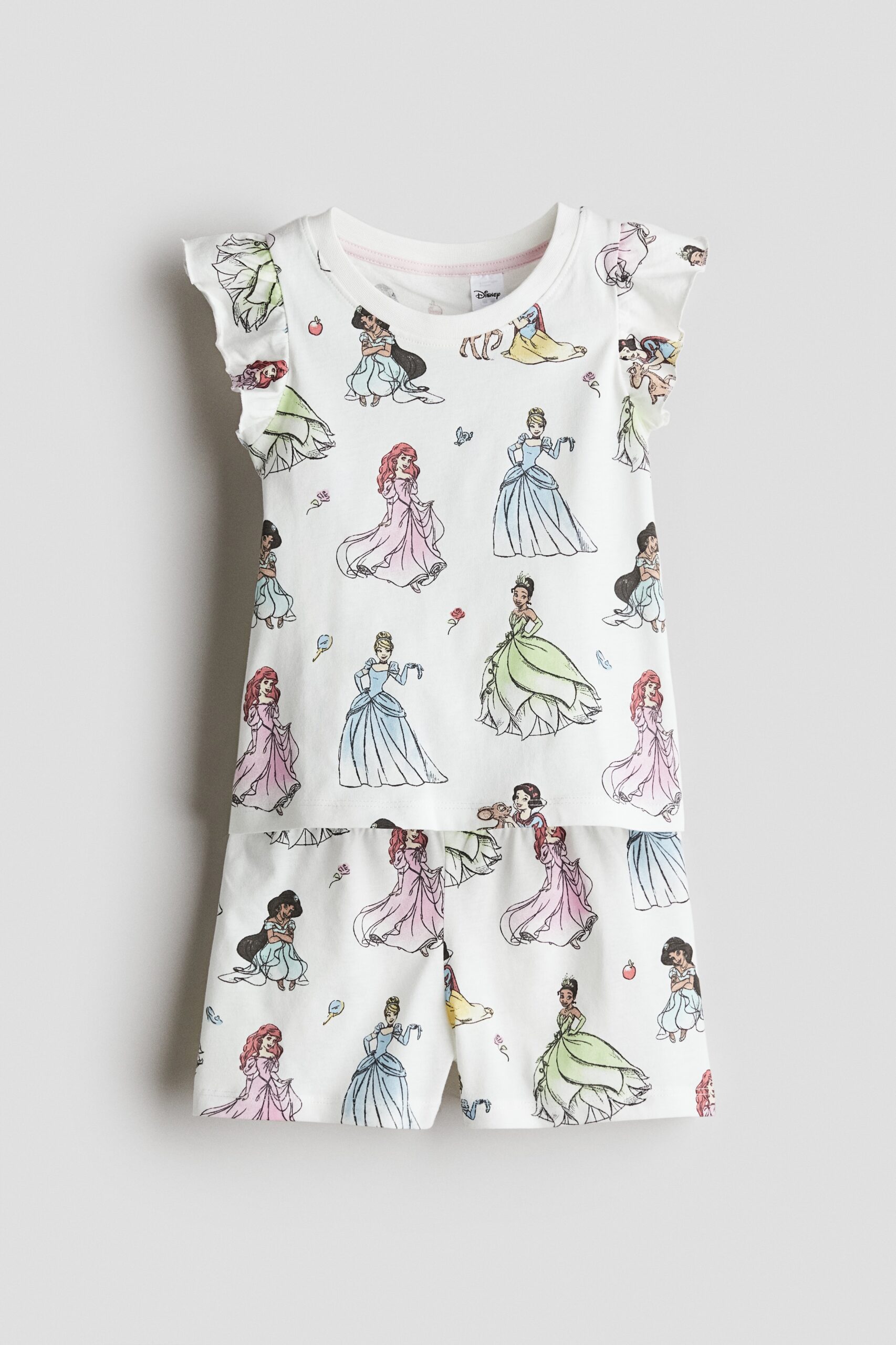 H & M - Pyjama met print - Wit/Disney-Prinsessen