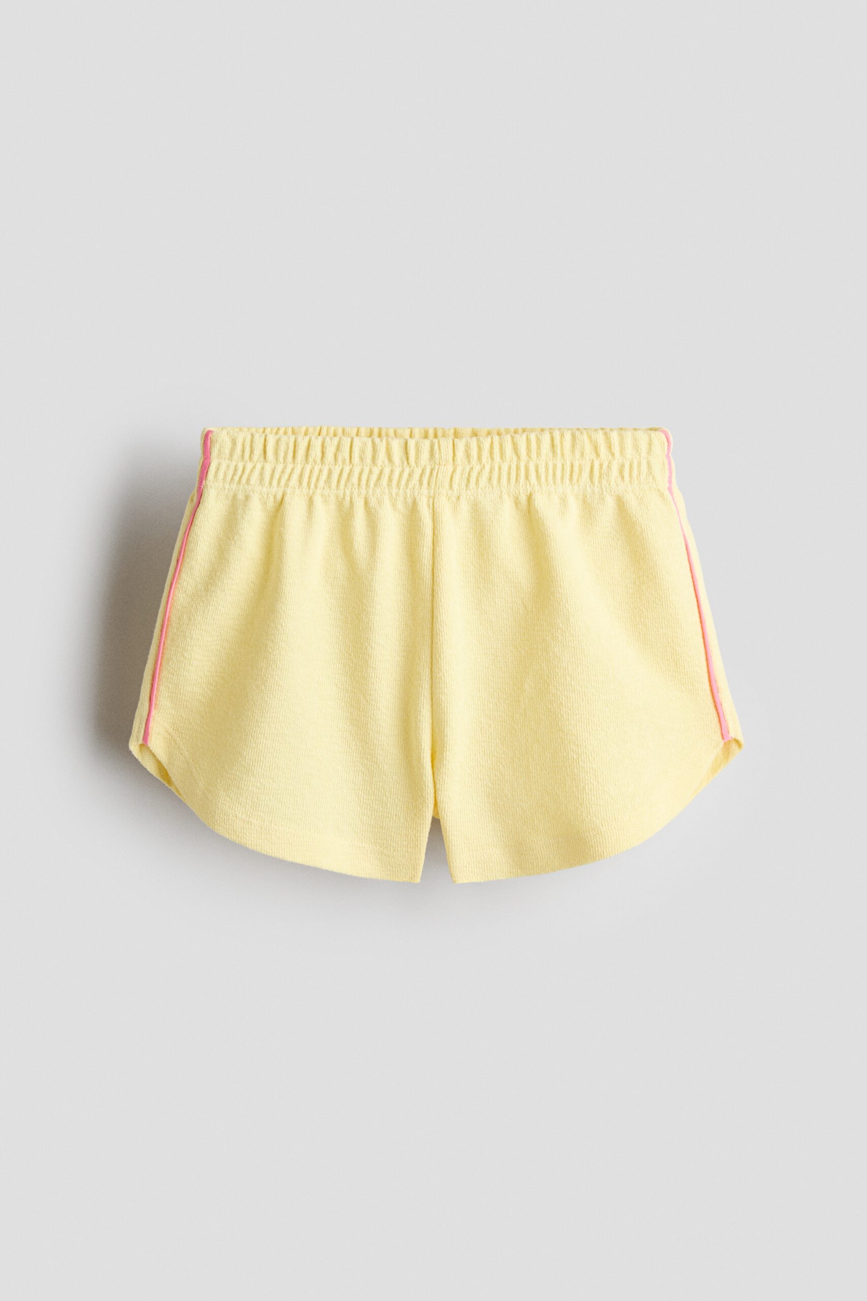 H & M - Short van katoenen tricot - Geel