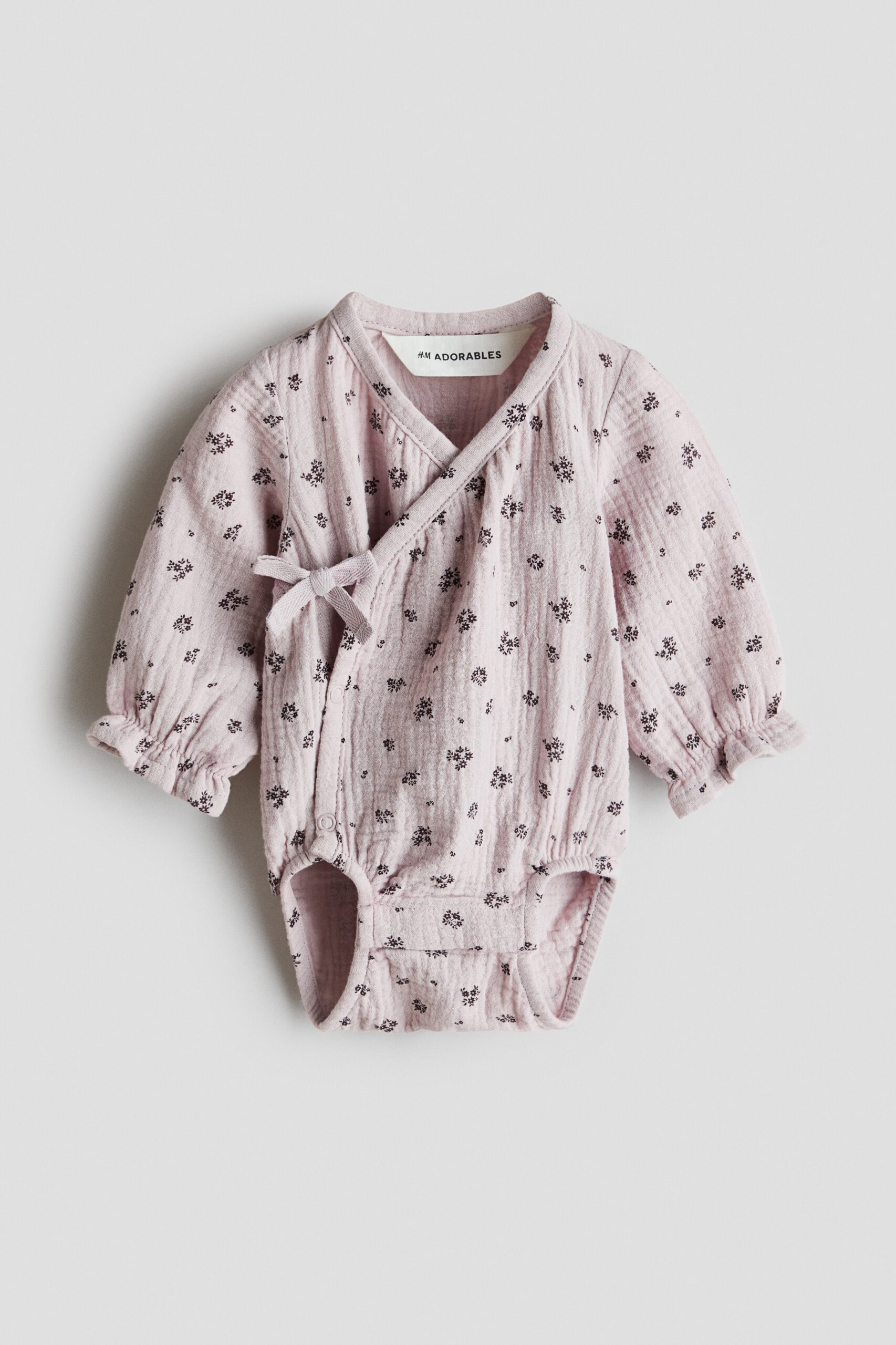 H & M - Boxpakje van katoenen mousseline - Lichtpaars/Bloemen