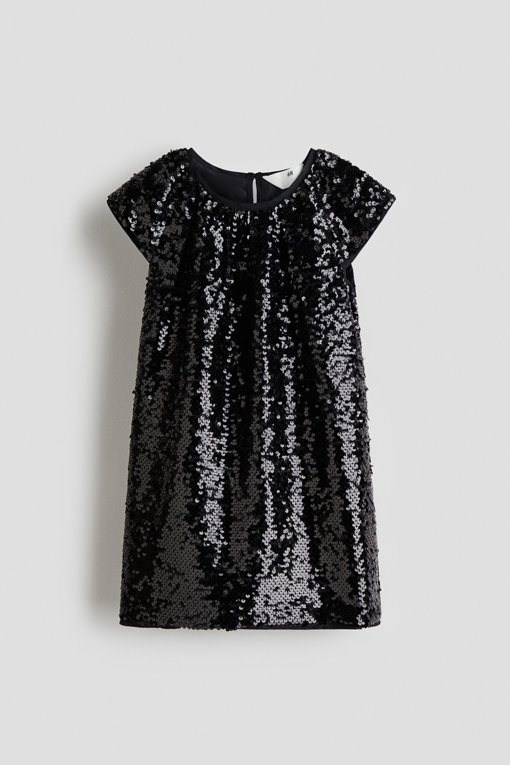 H & M - Jurk met pailletten - Zwart
