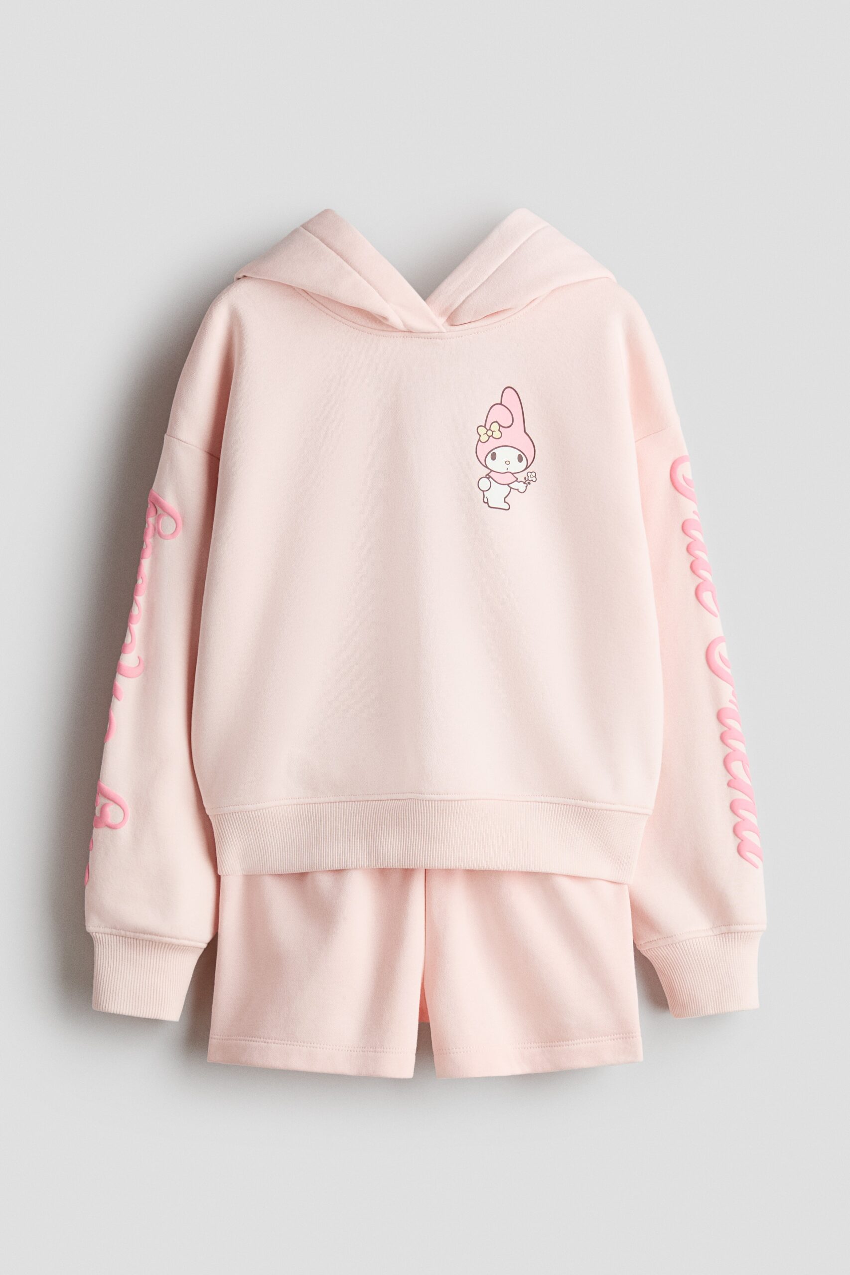 H & M - Tweedelige set van joggingstof met print - Lichtroze/My Melody