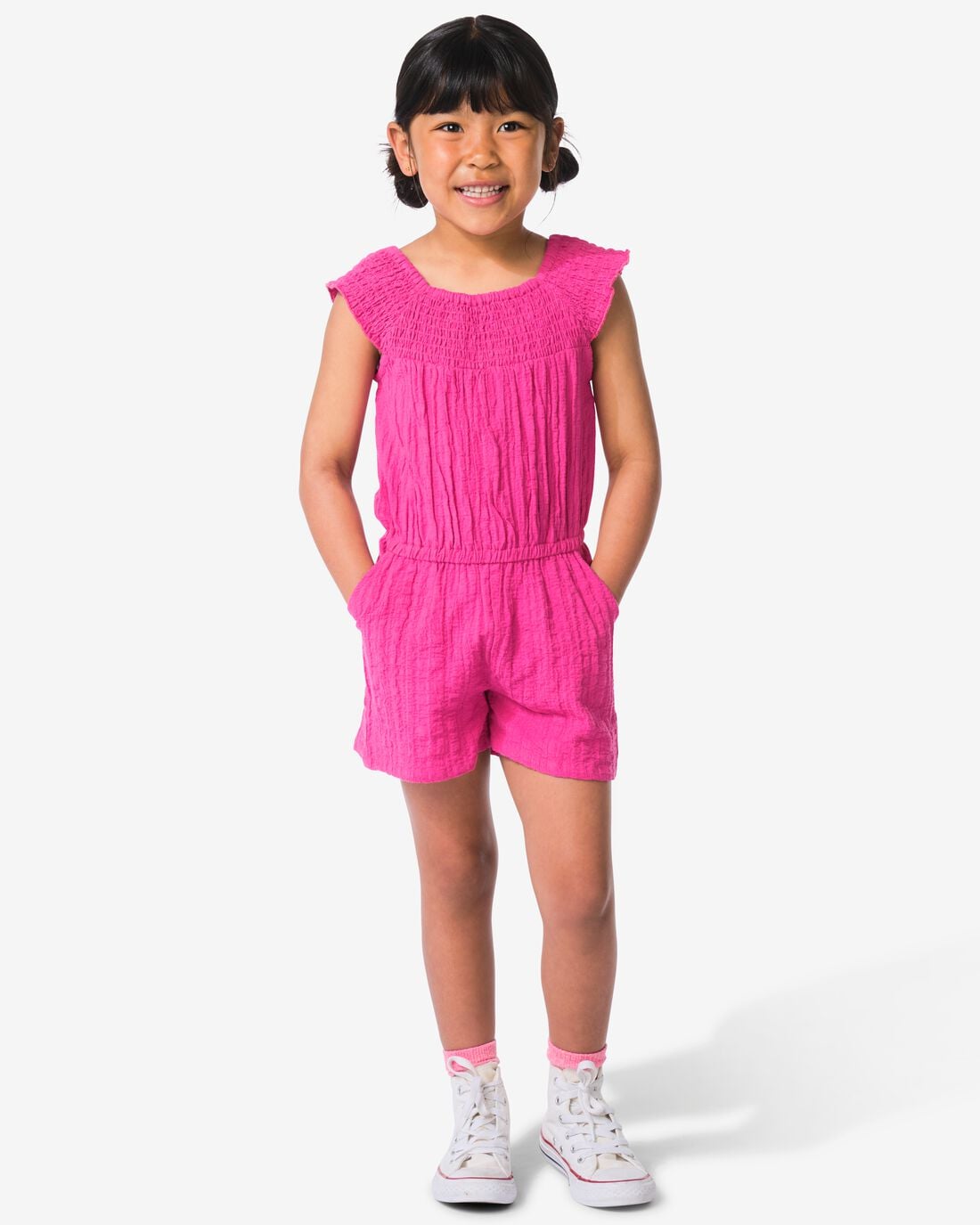 HEMA-HEMA-Kinderjumpsuit-Jersey-Donkerroze-donkerroze