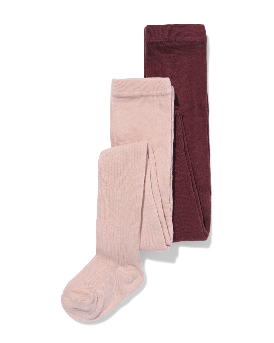 HEMA HEMA Kindermaillot Rib - 2 Stuks Oudroze (oudroze)