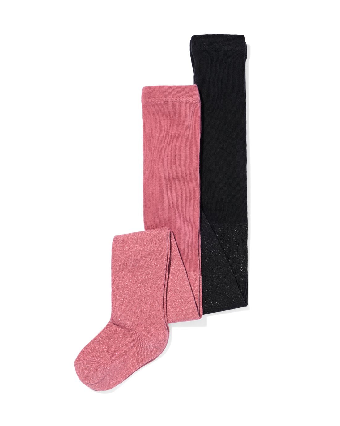 HEMA HEMA Kindermaillots Glitter - 2 Stuks Donkerroze (donkerroze)