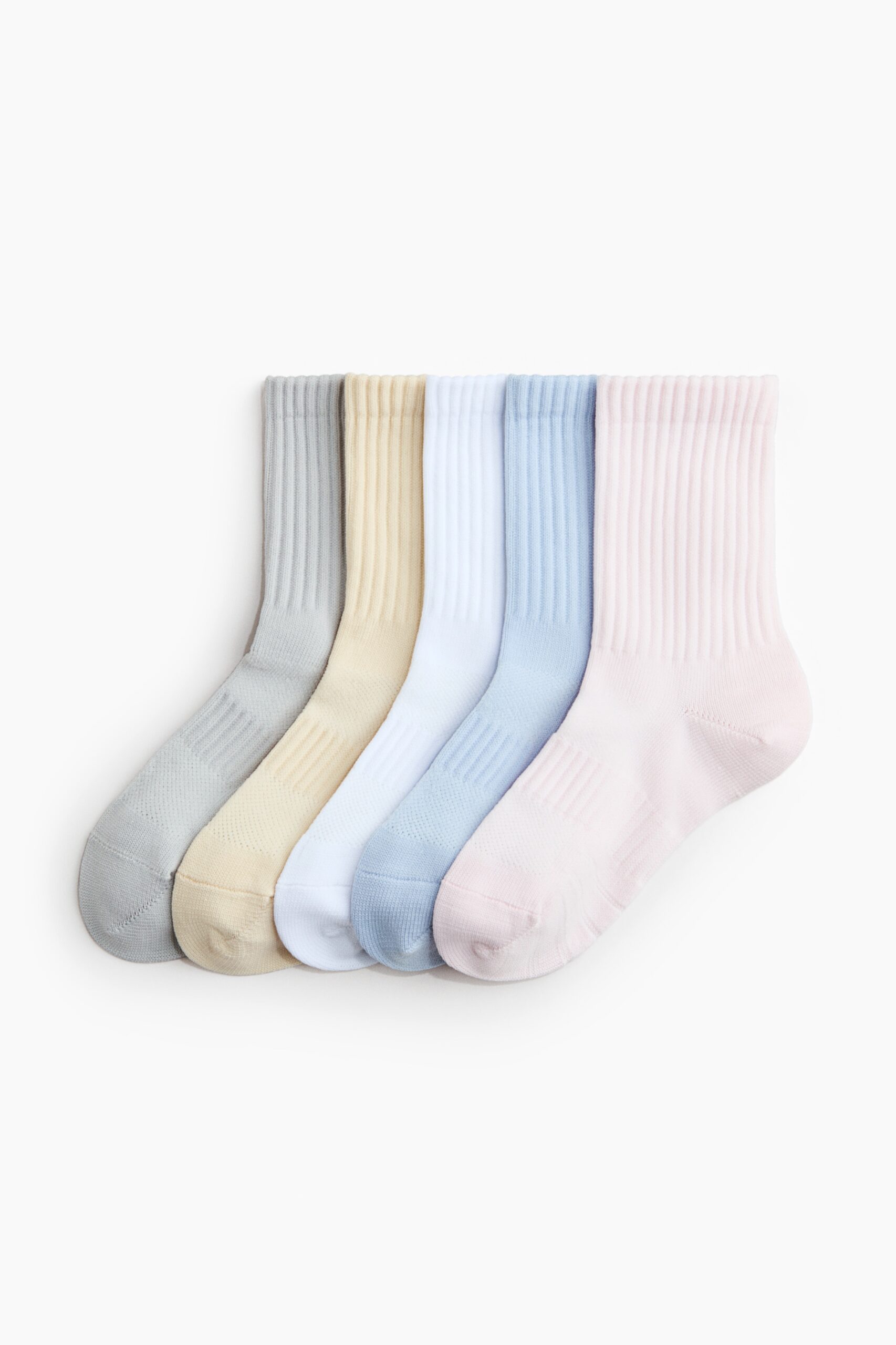H & M - 5 paar sportsokken met DryMove - Lichtroze/Lichtblauw