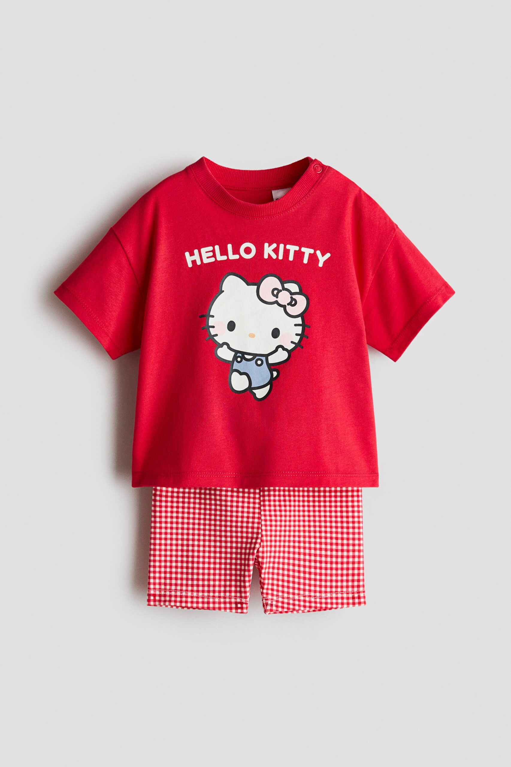 H & M - Tweedelige katoenen set met print - Rood/Hello Kitty