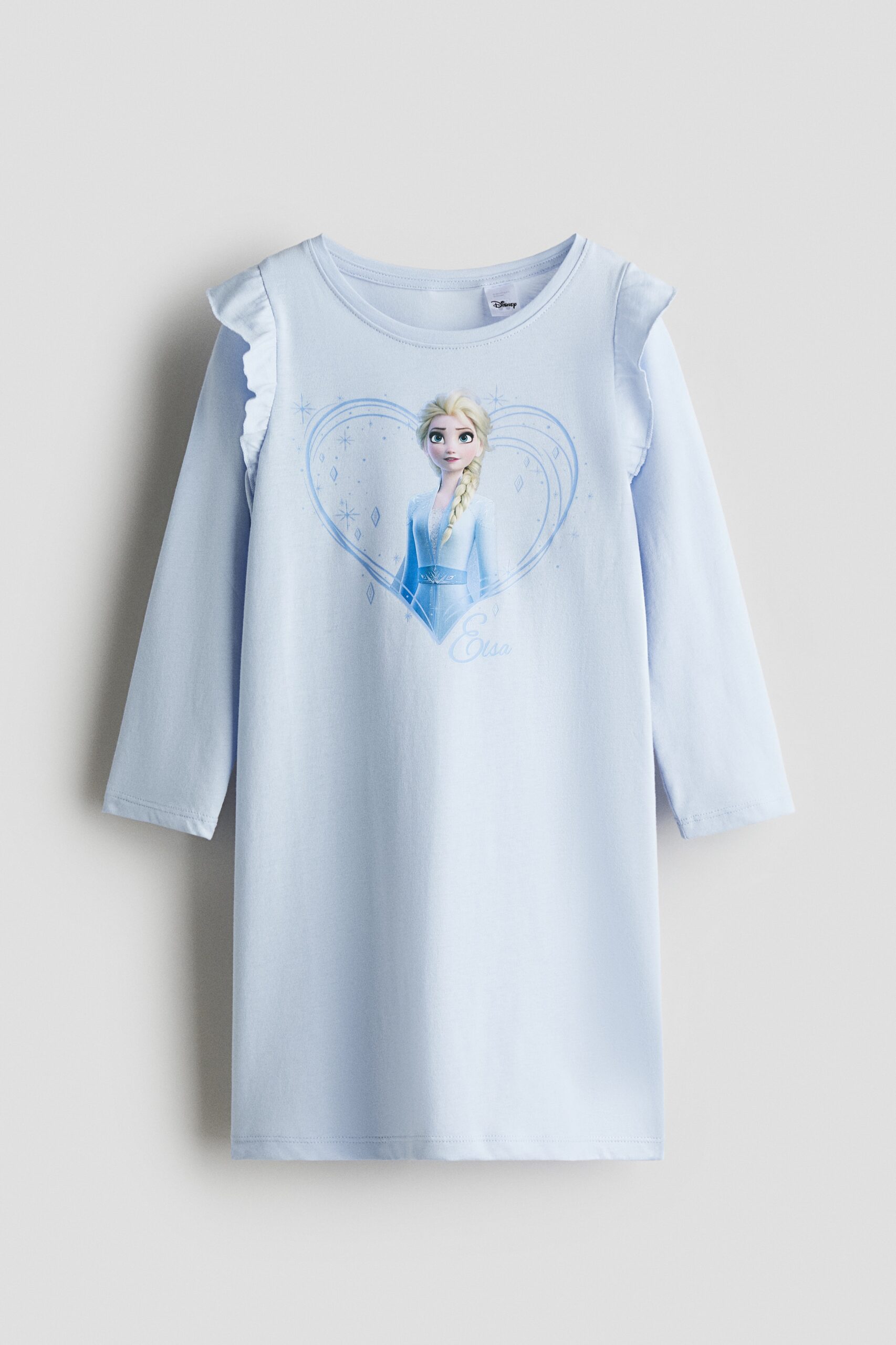 H & M - Tricot nachthemd met print - Lichtblauw/Elsa