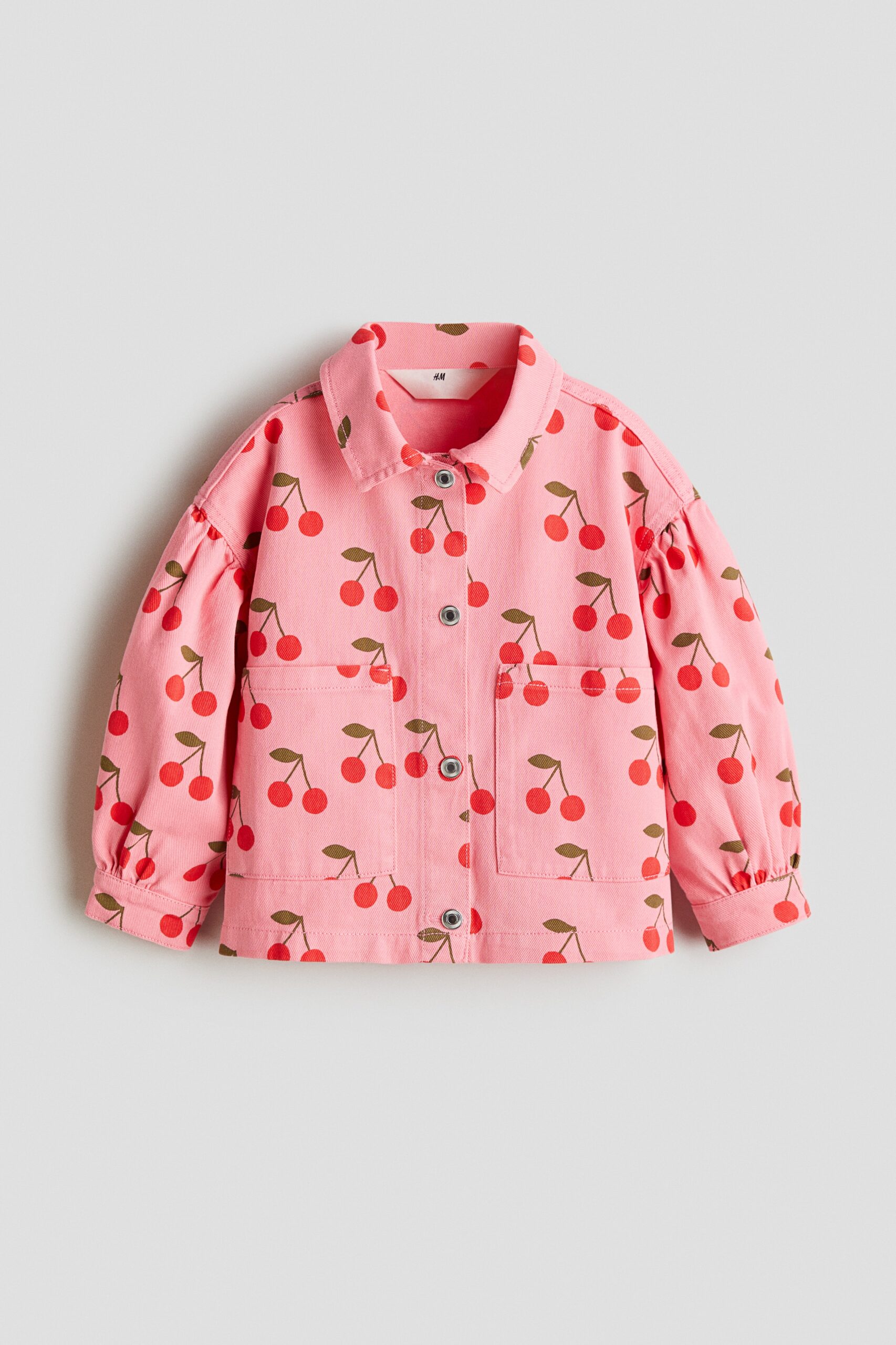 H & M - Twill jack met print - Roze/Kersen