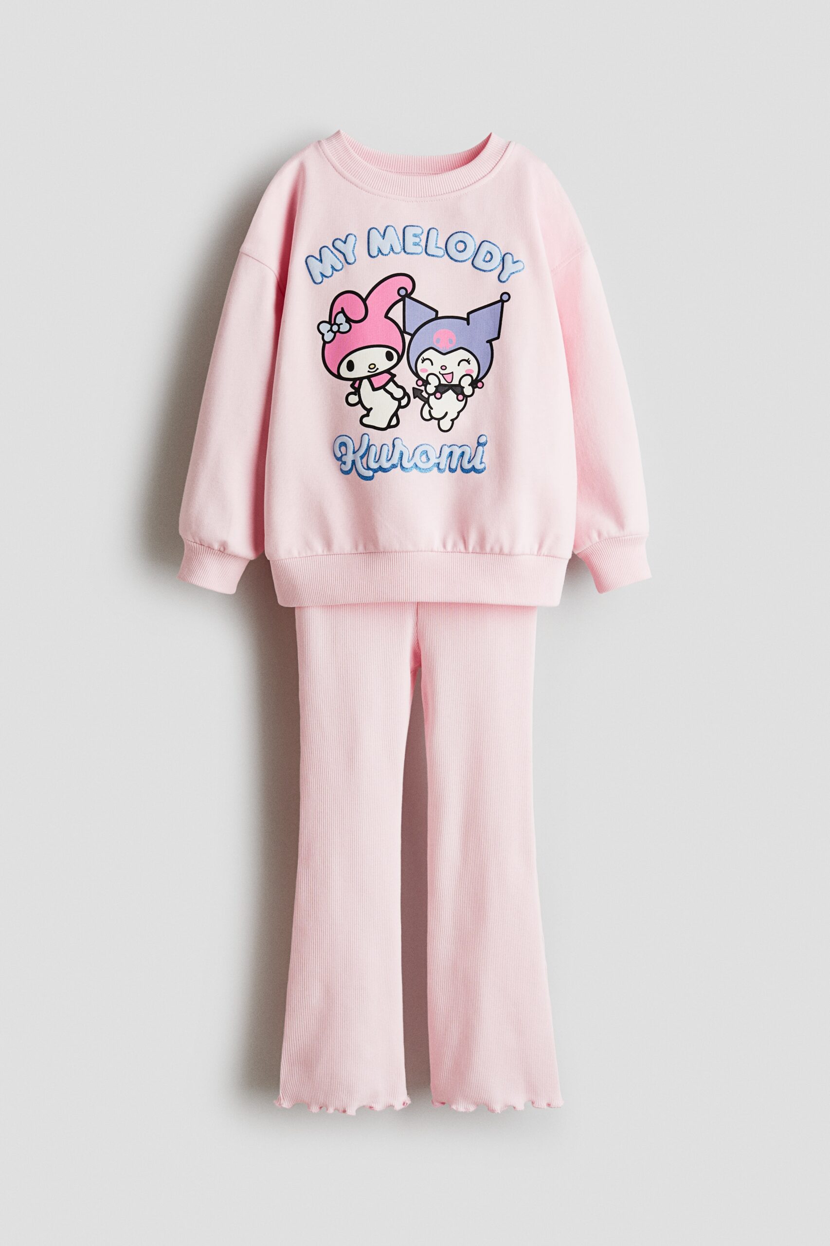 H & M - Tweedelige set - Sweater en legging - Lichtroze/My Melody